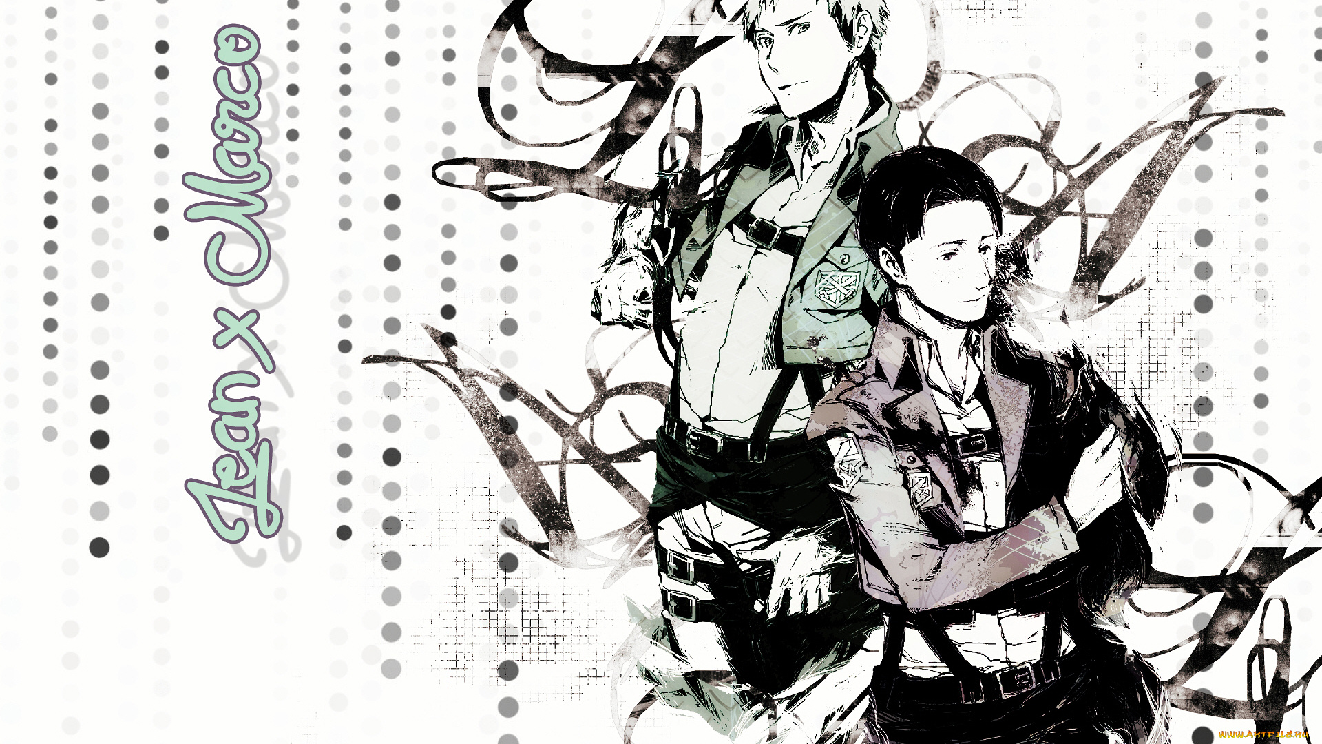 аниме, shingeki, no, kyojin, атака, титанов