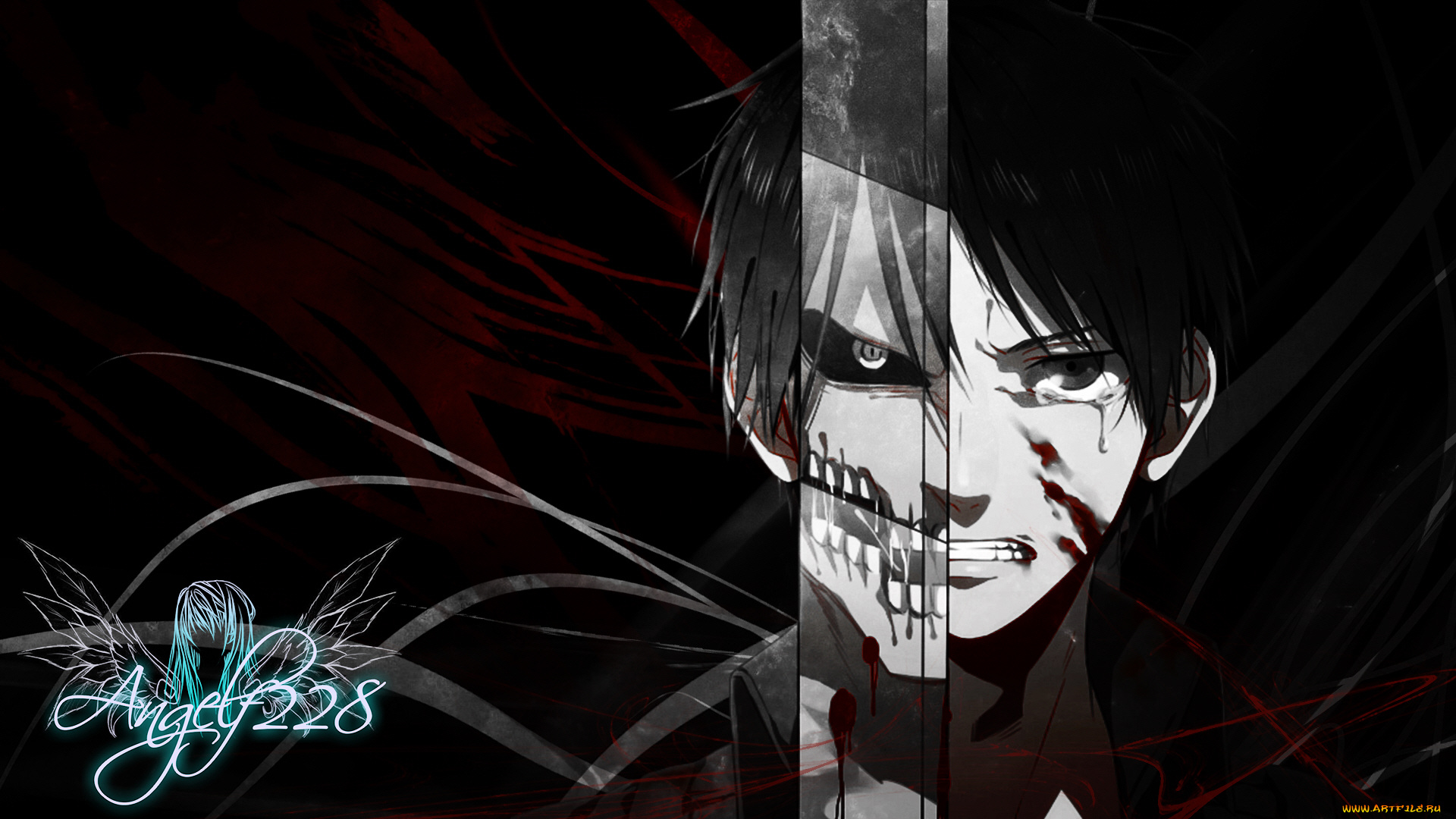 аниме, shingeki, no, kyojin, атака, титанов