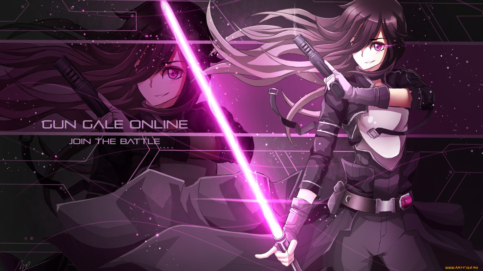 аниме, sword, art, online, кирито