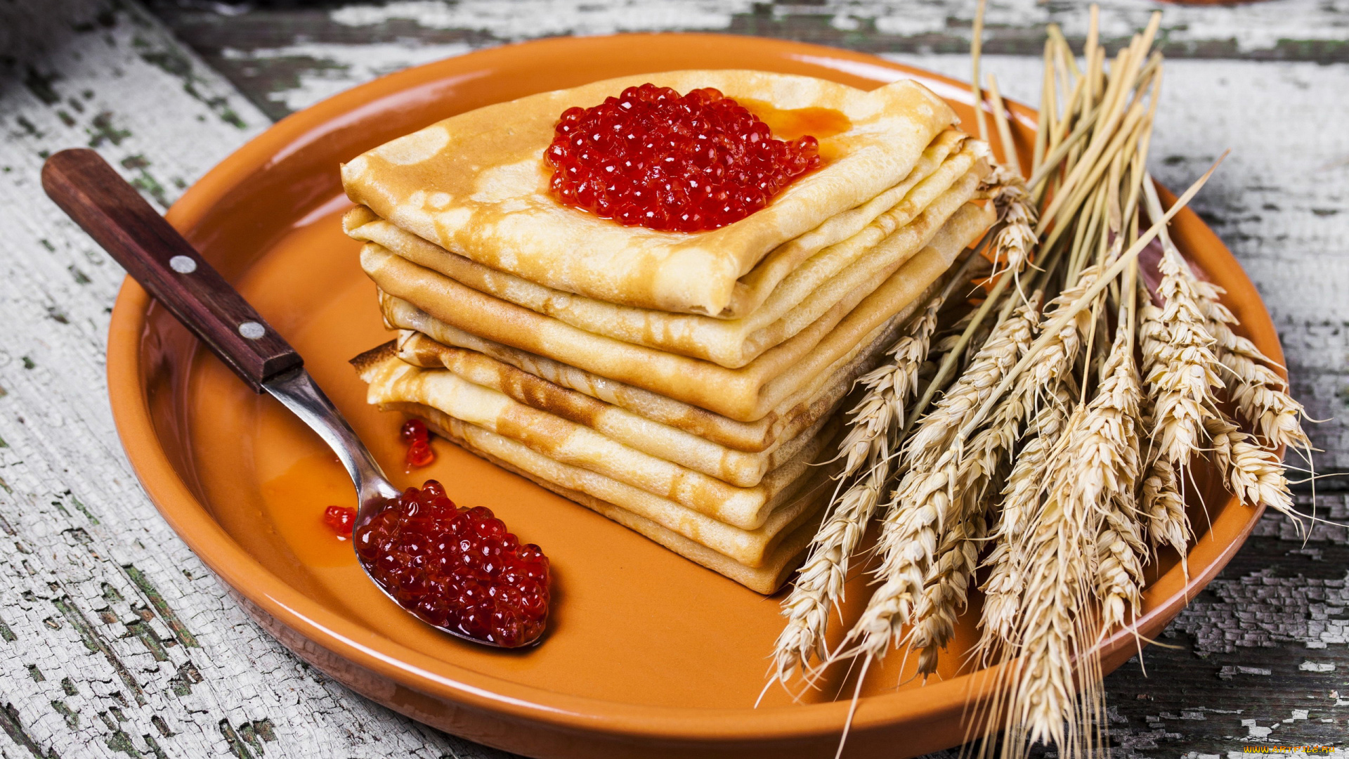 еда, блины, , оладьи, колосья, икра