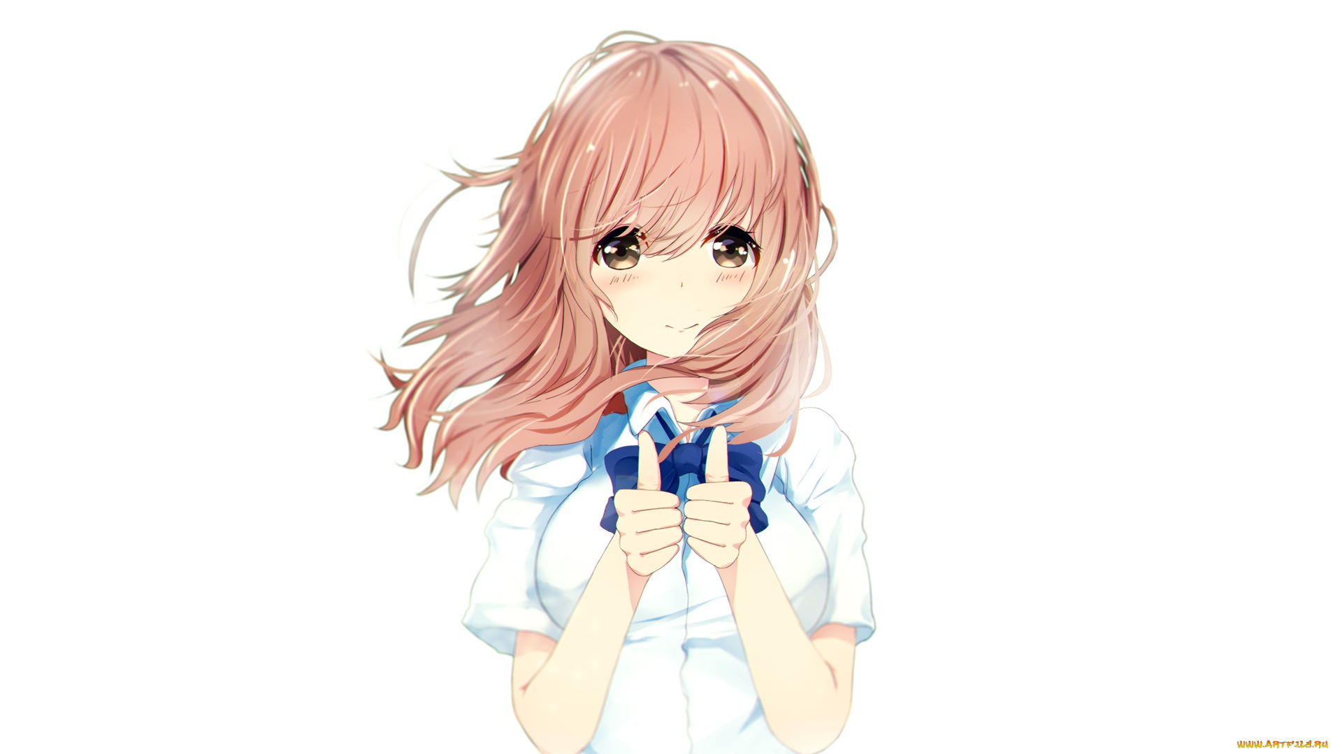 koe, no, katachi, аниме, девушка, фон, взгляд