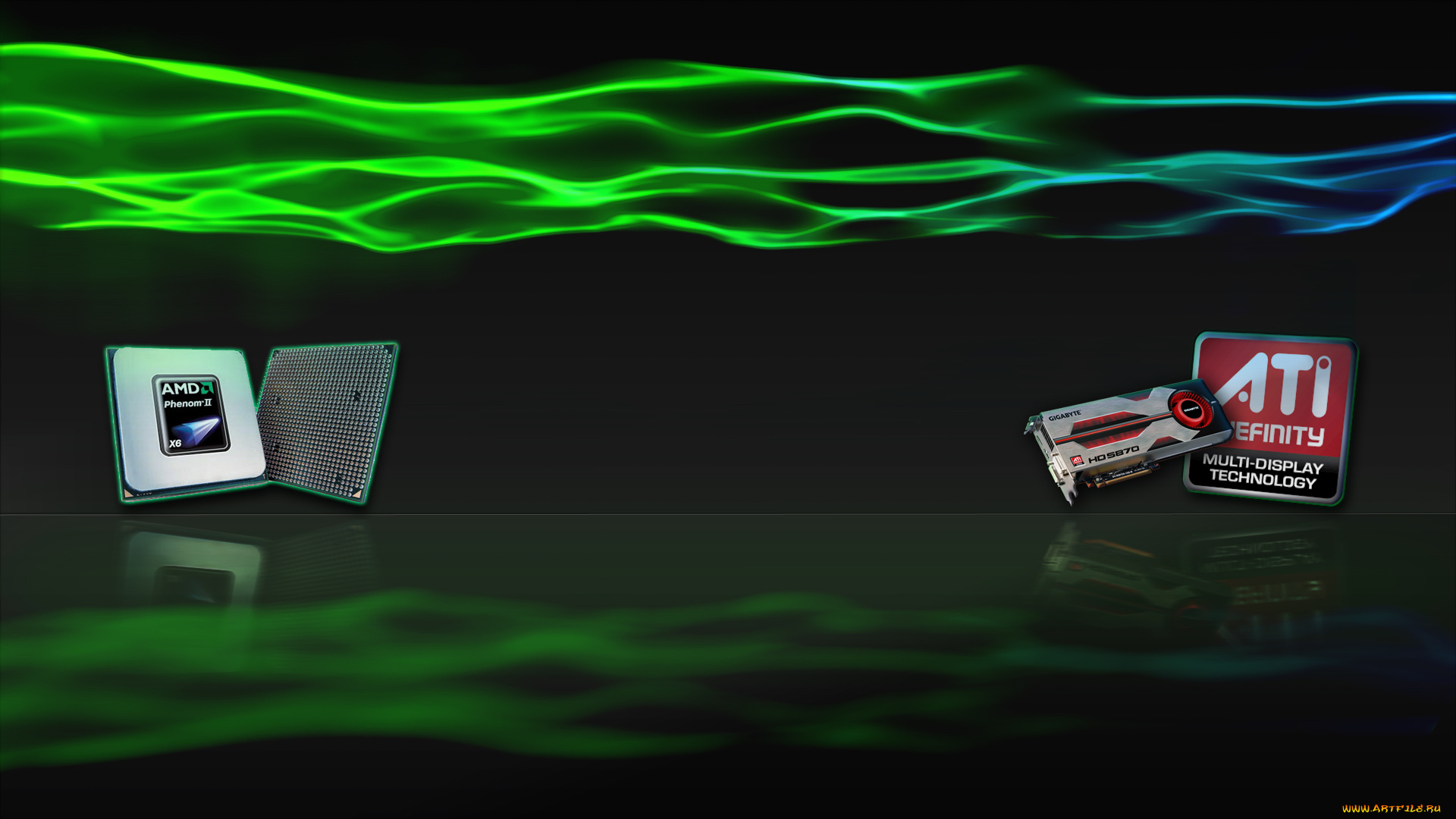 компьютеры, amd, логотип, фон