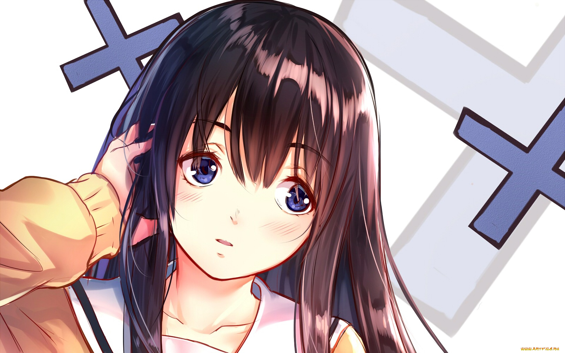 koe, no, katachi, аниме, девушка, фон, взгляд