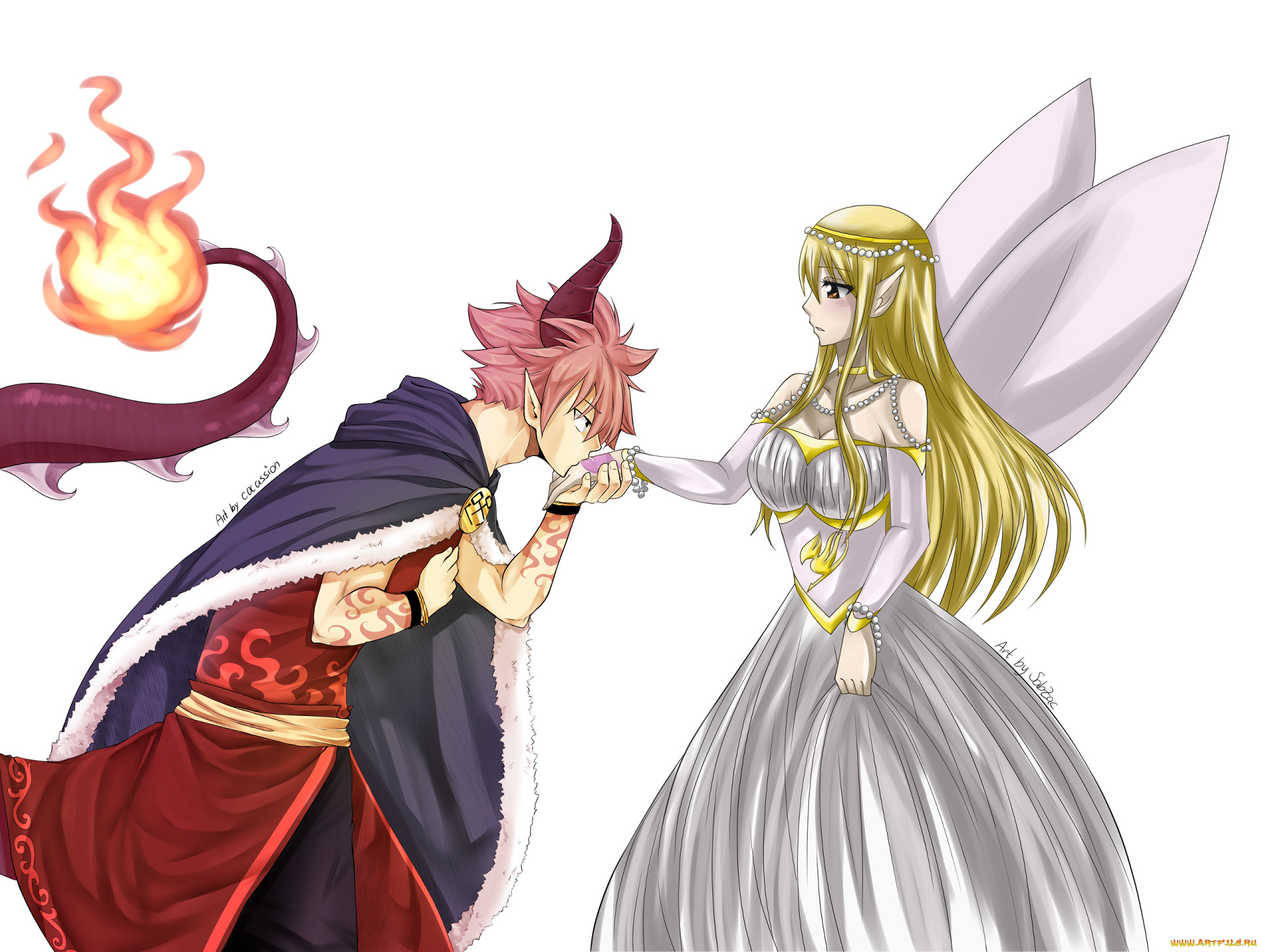 аниме, fairy, tail, люси, нацу