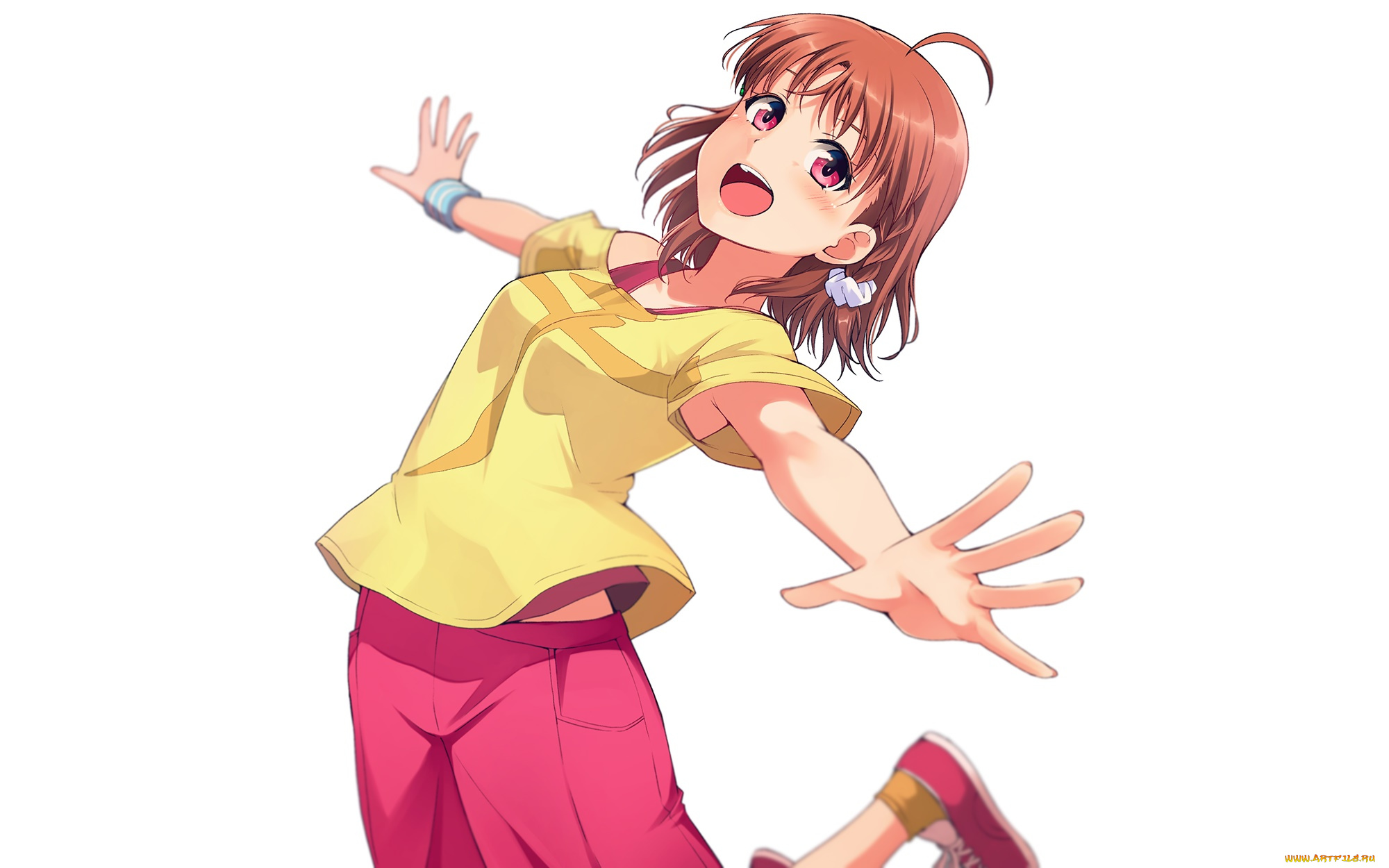 аниме, love, live, , school, idol, project, фон, взгляд, девушка