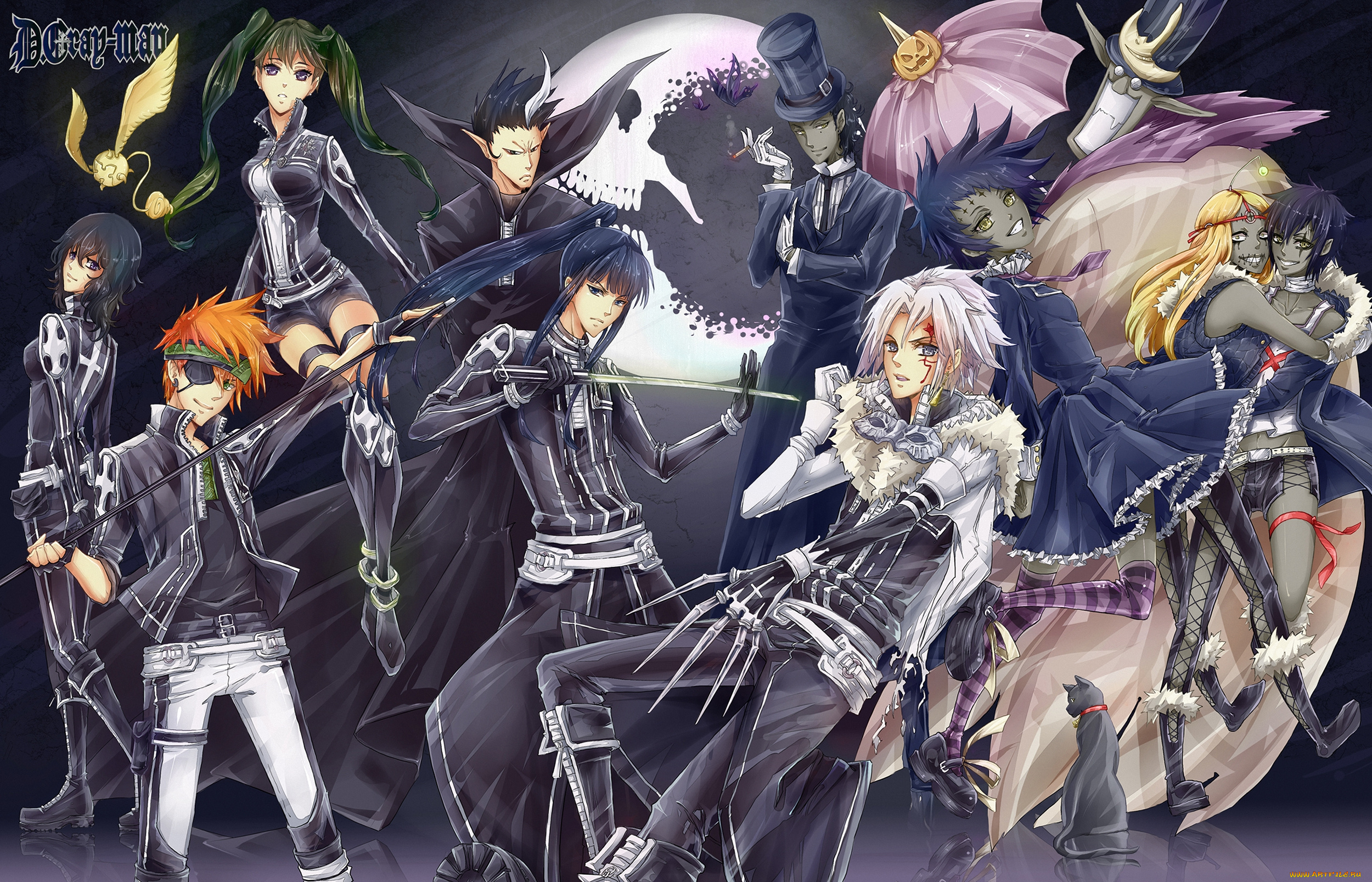 аниме, , gray-man, arystar, tyki, mikk, граф, road, lenalee, экзорцитсты, yu, lavi, kanda, allen, walker, jevi