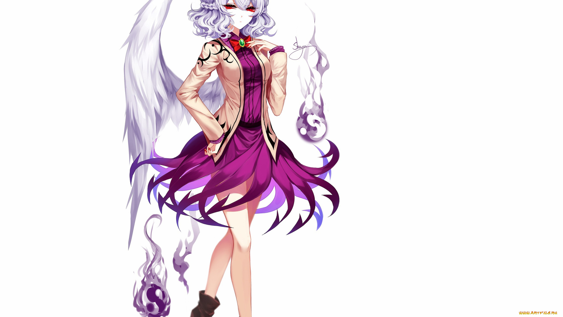 аниме, touhou, девушка