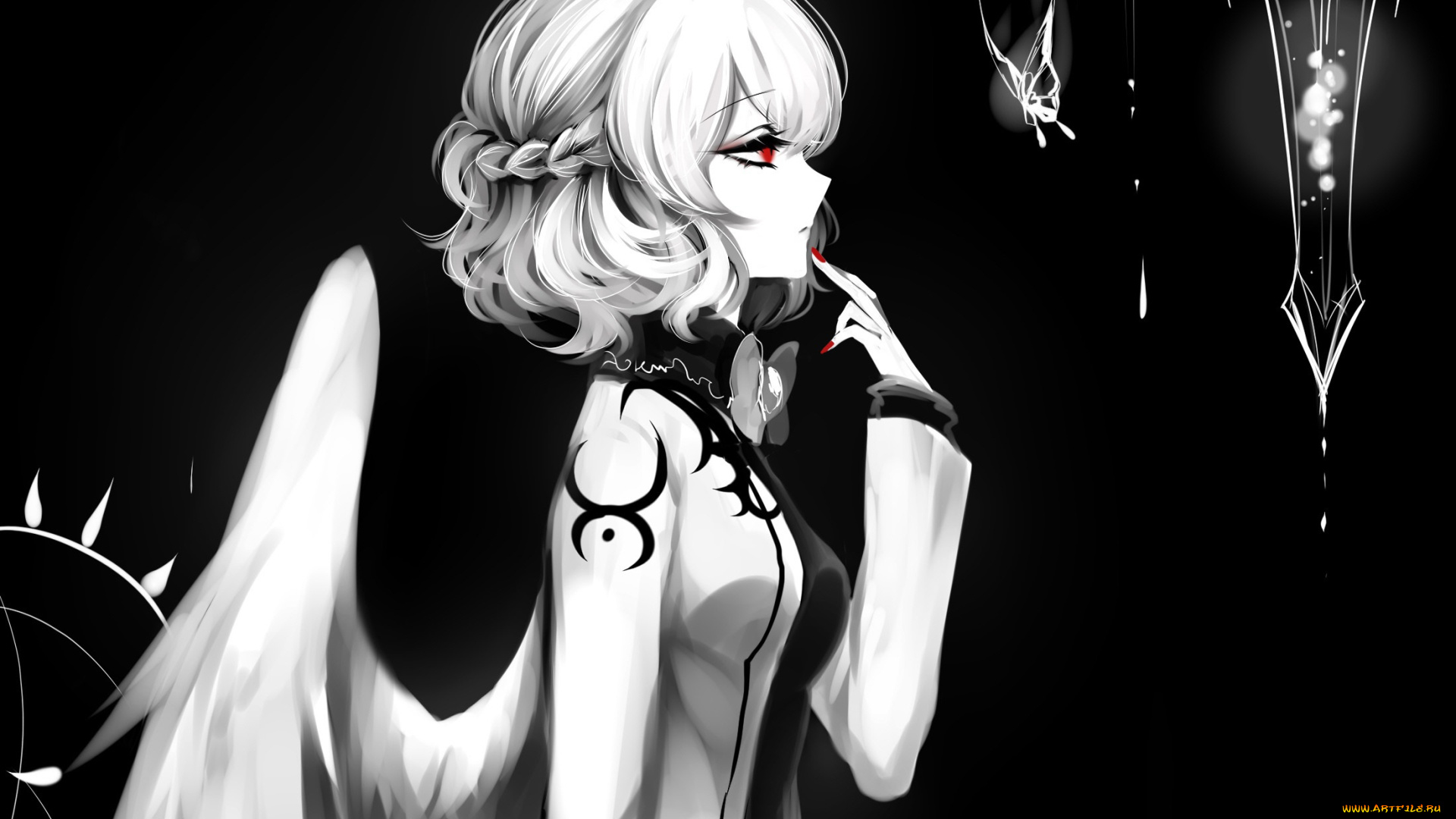 аниме, touhou, девушка