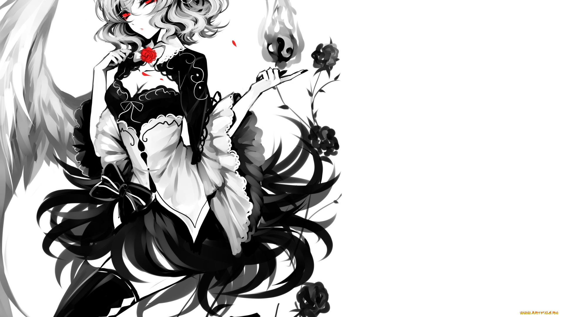 аниме, touhou, девушка