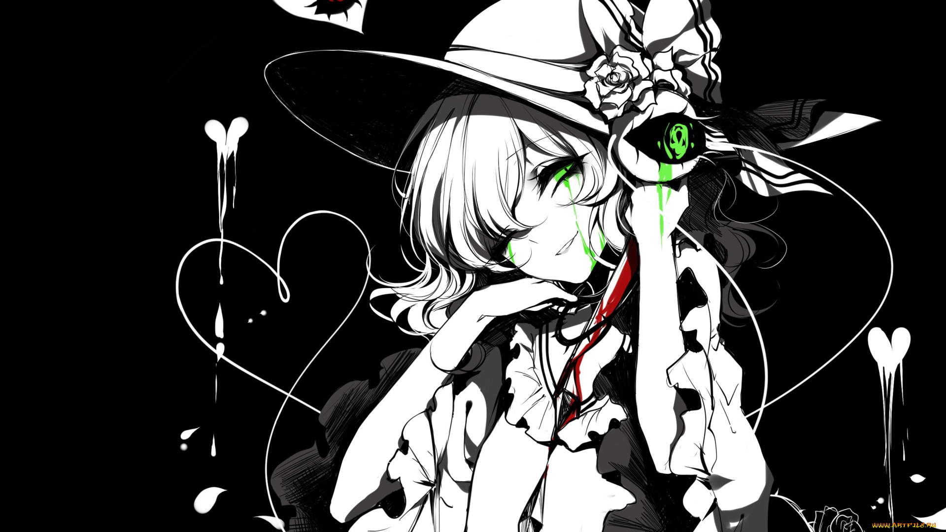 аниме, touhou, девушка