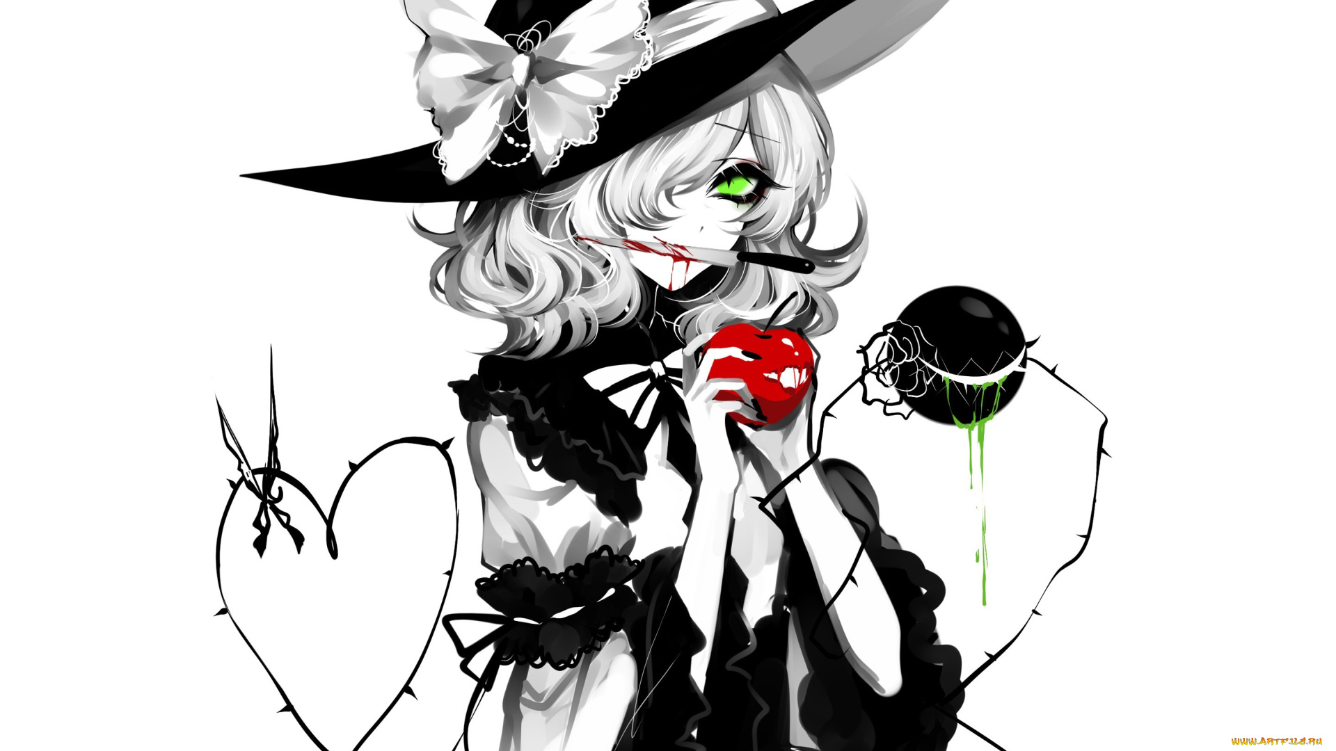 аниме, touhou, девушка