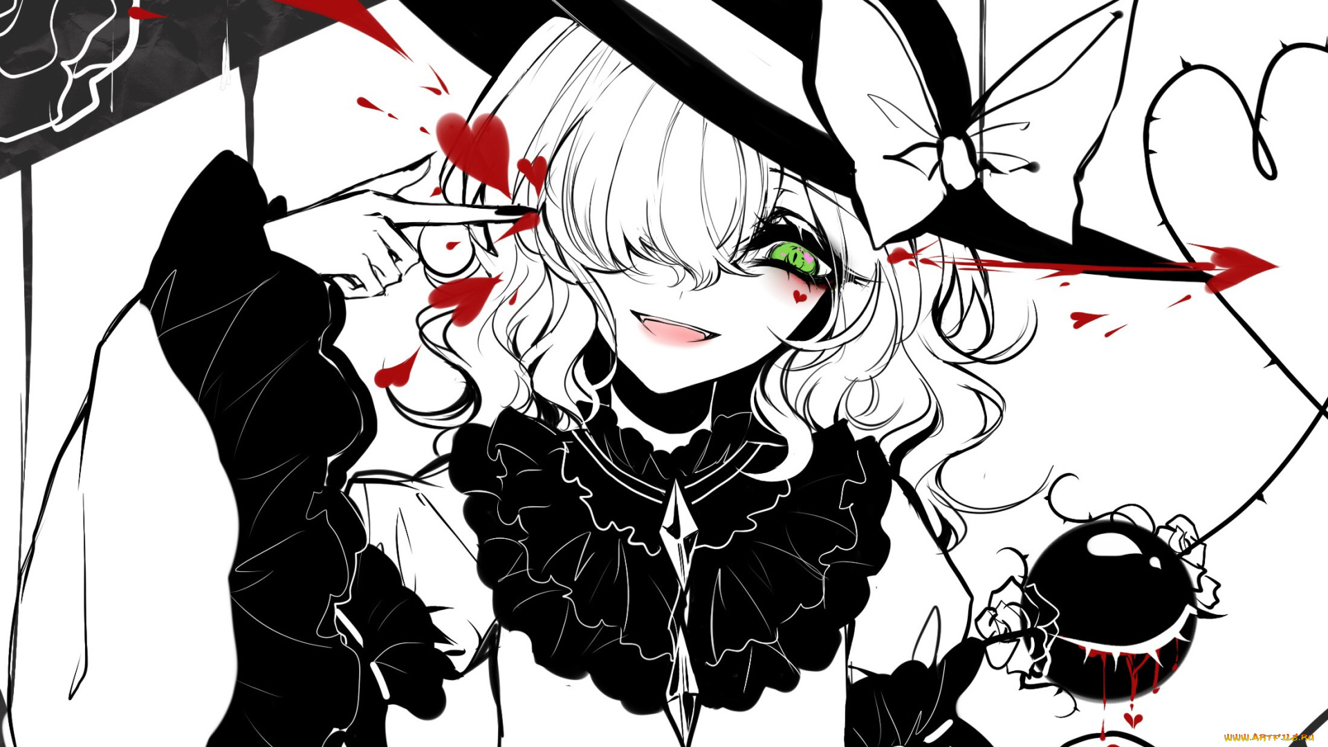 аниме, touhou, девушка