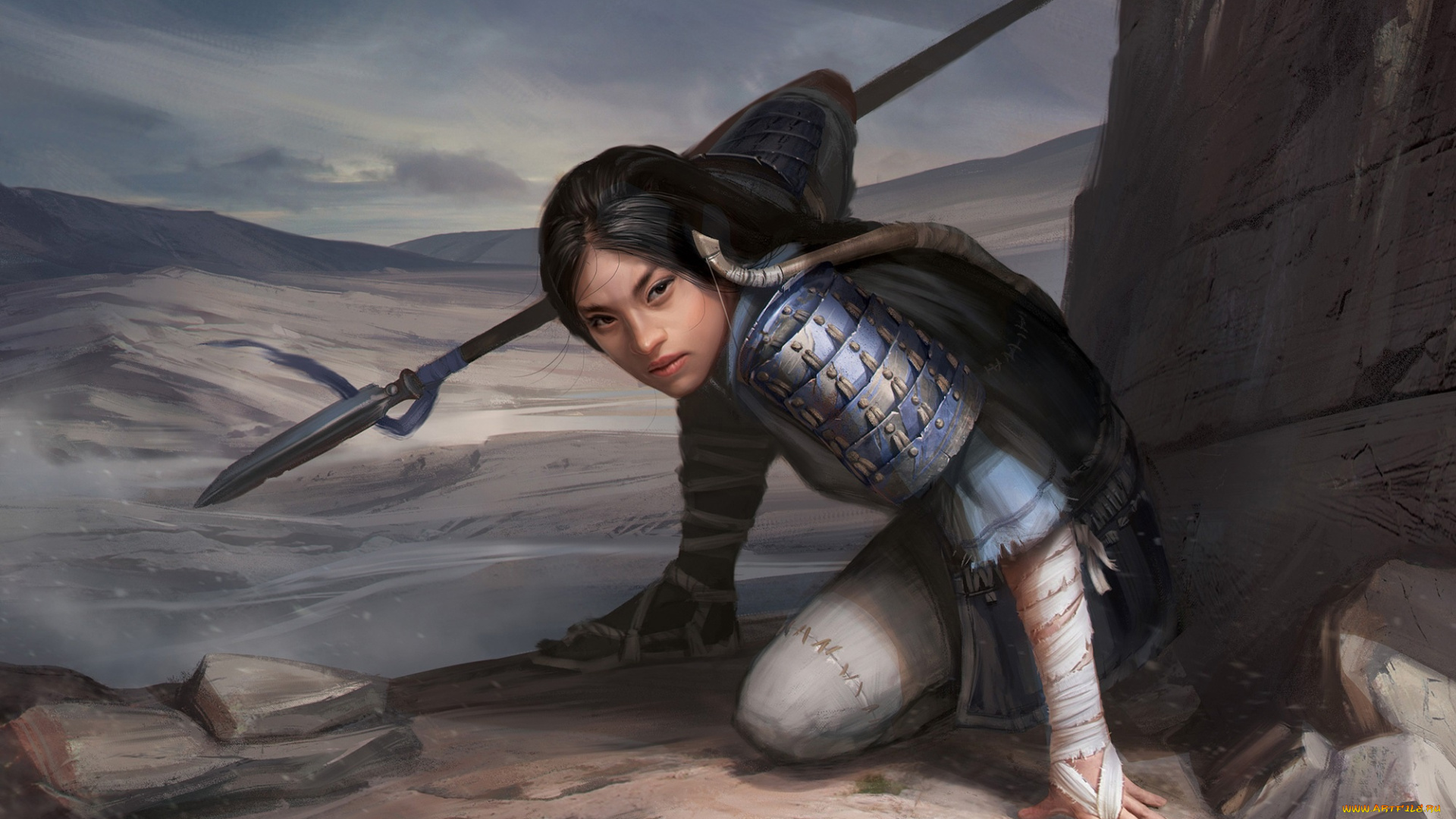 фэнтези, девушки, оружие, поза, legend, of, the, five, rings, девушка, арт, азиатка