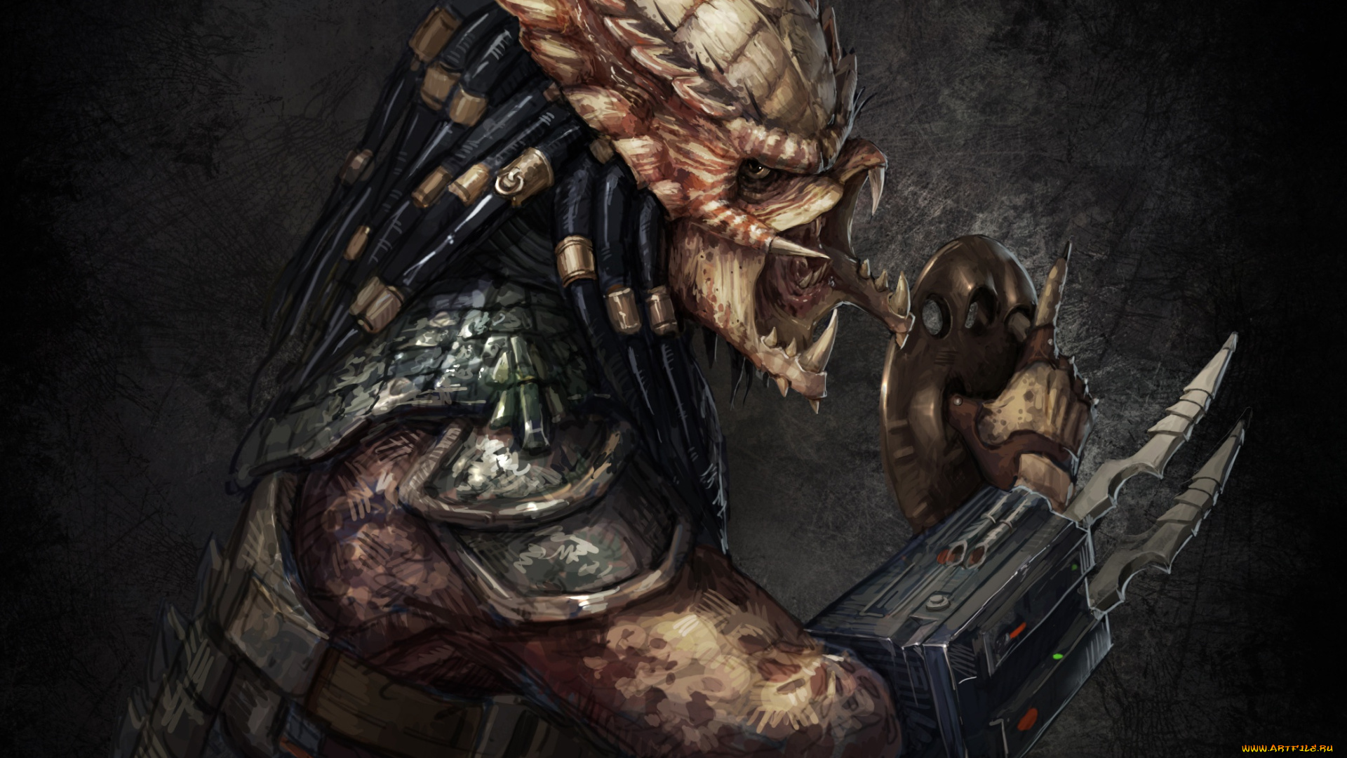 фэнтези, хищник, , predator, тварь, хищник, пришелец, фон