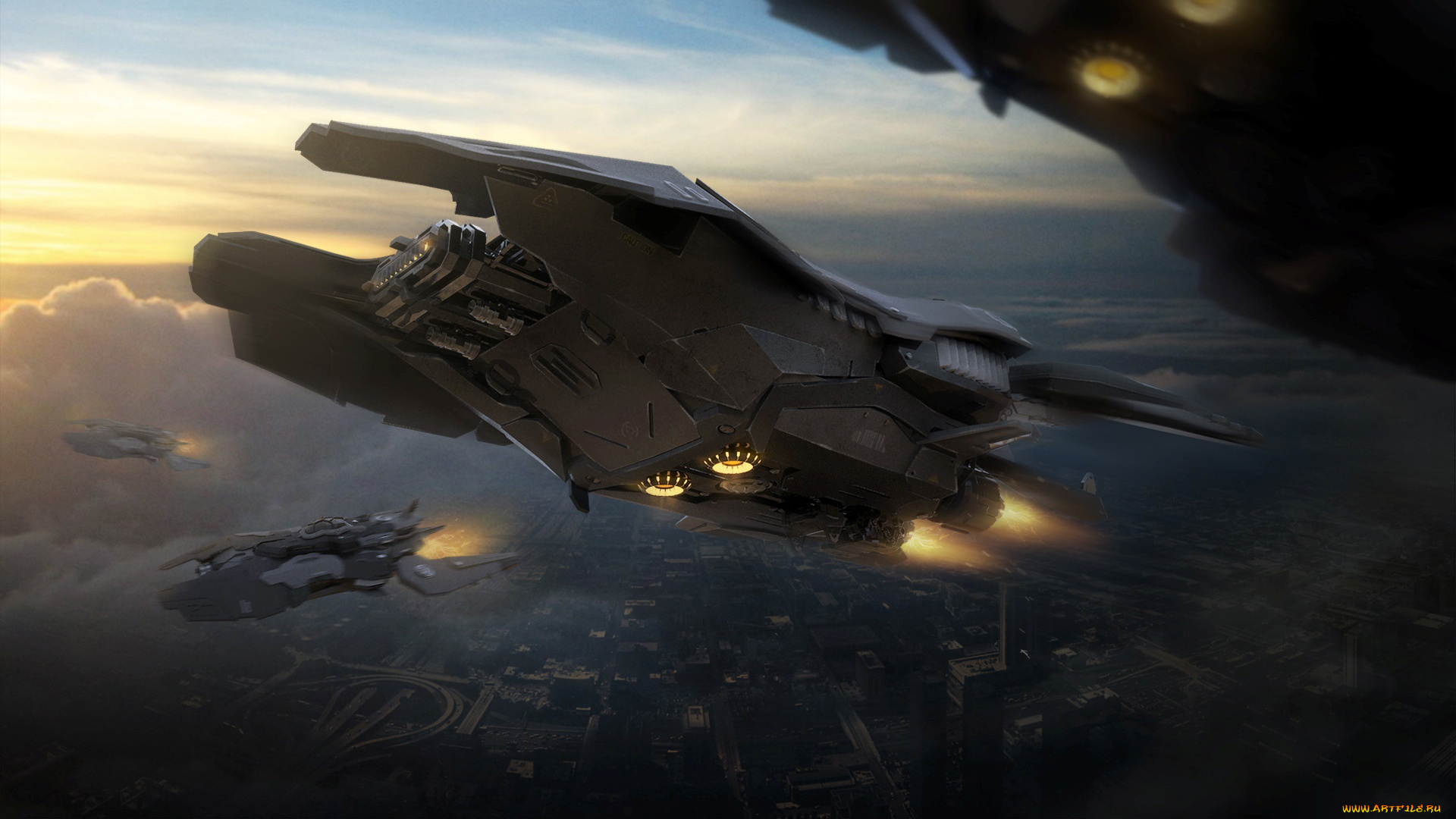 фэнтези, космические, корабли, , звездолеты, , станции, космолёт