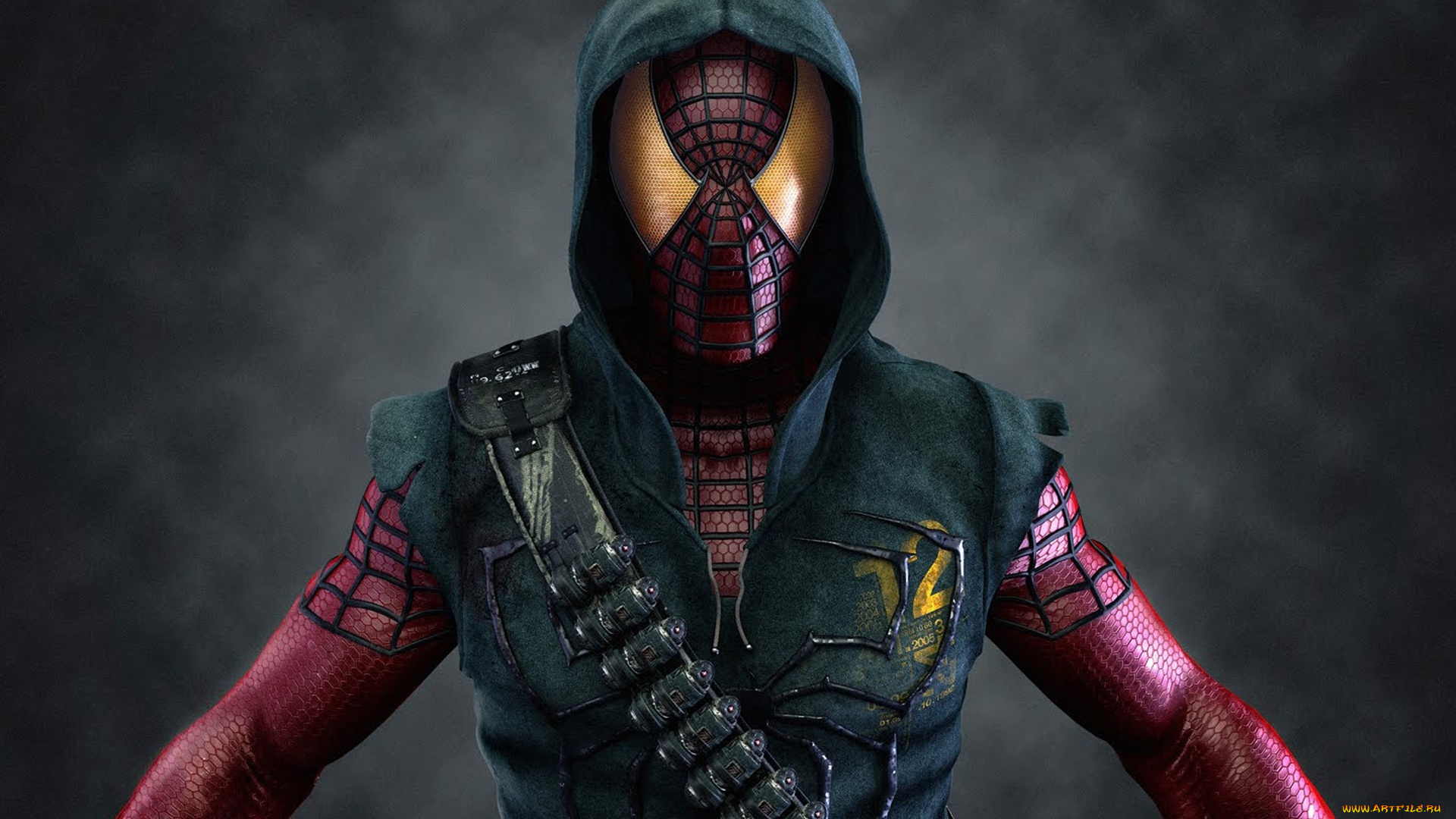 рисованное, комиксы, герой, человек, man, паук, маска, spider