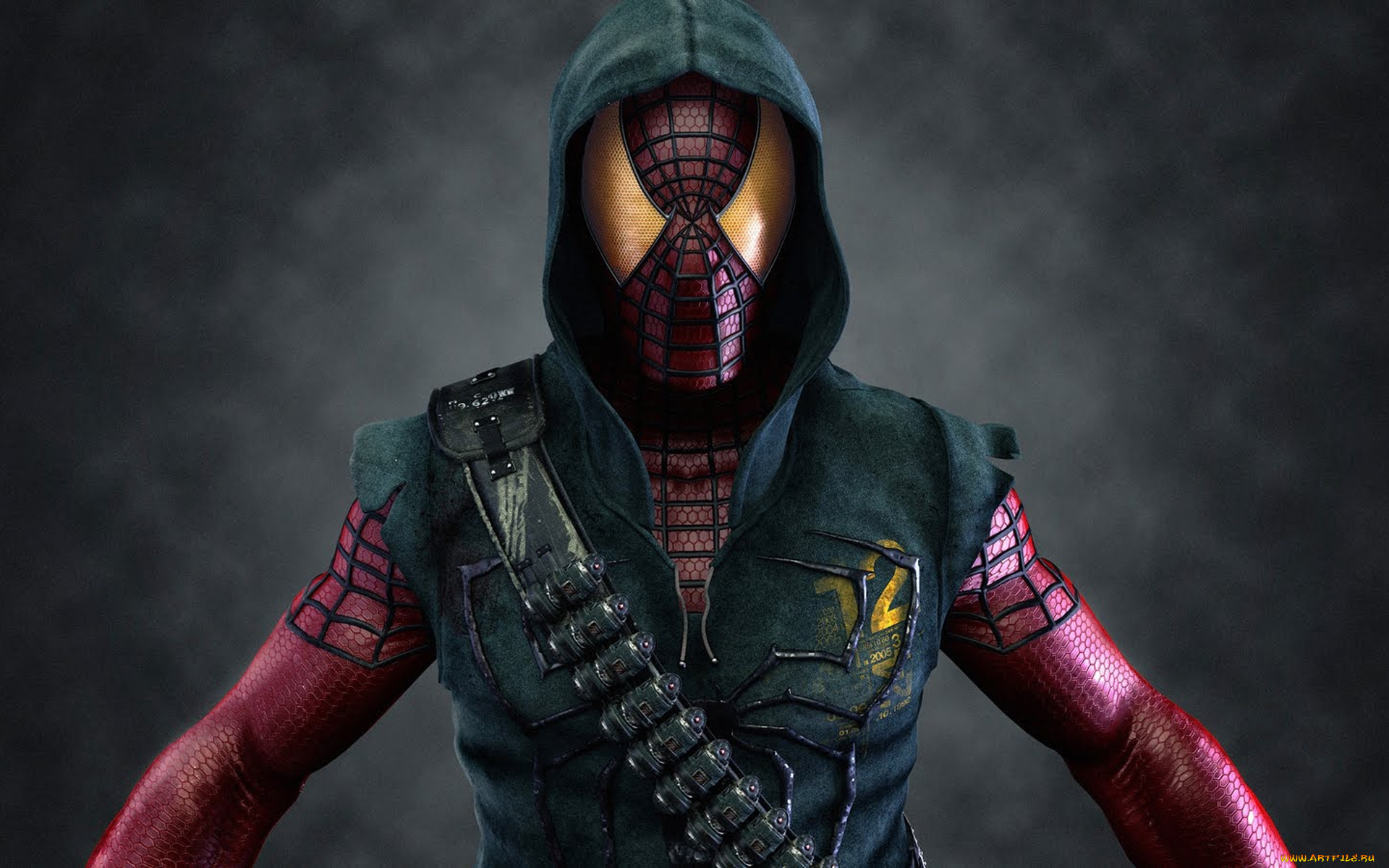 рисованное, комиксы, герой, человек, man, паук, маска, spider