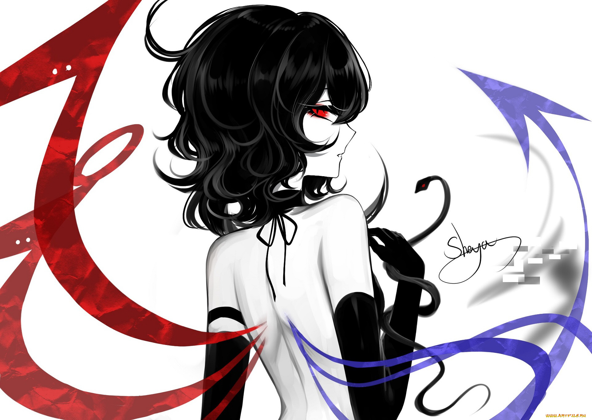 аниме, touhou, девушка