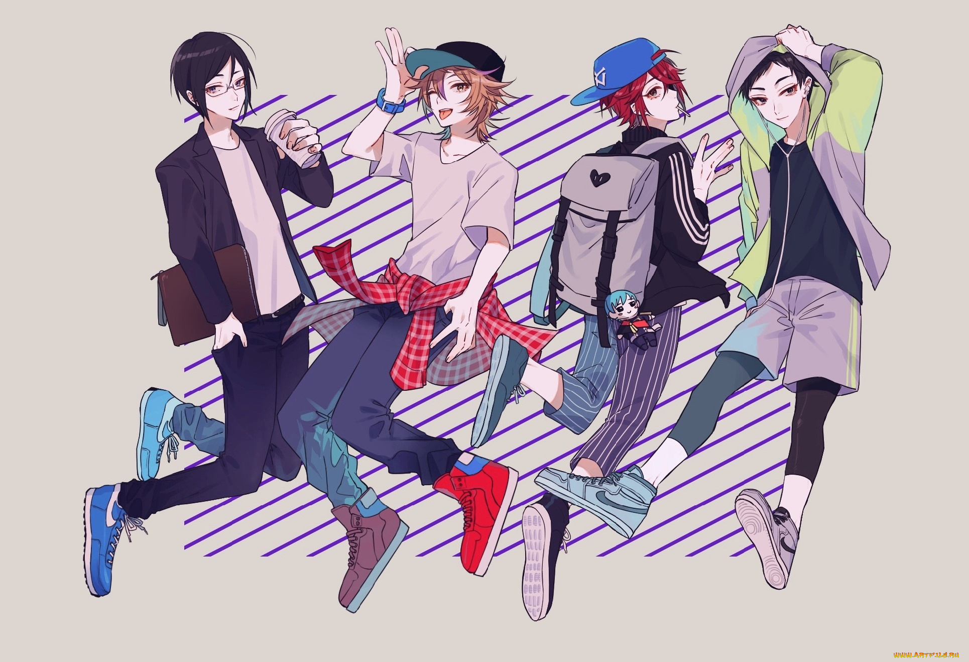 аниме, touken, ranbu, танец, мечей