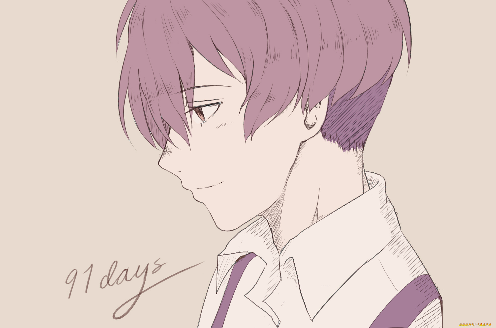 аниме, 19, days, парень, арт