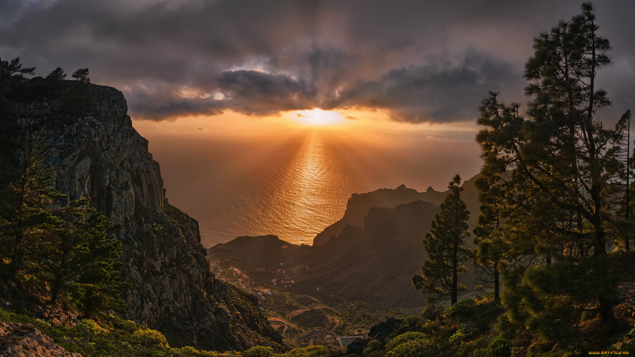 природа, горы, простор