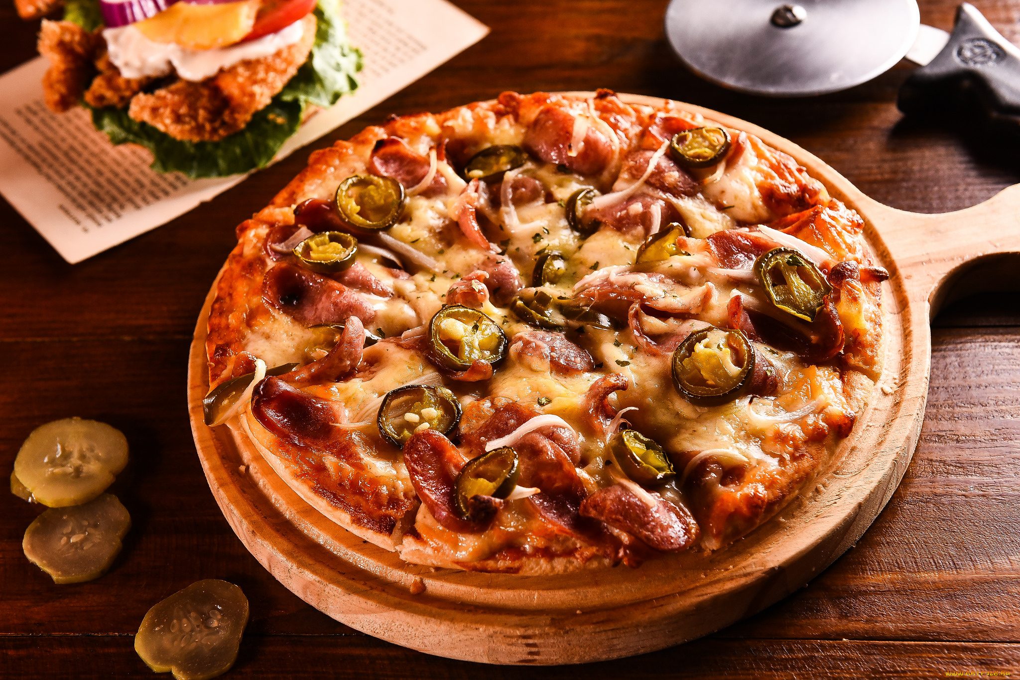 еда, пицца, снедь