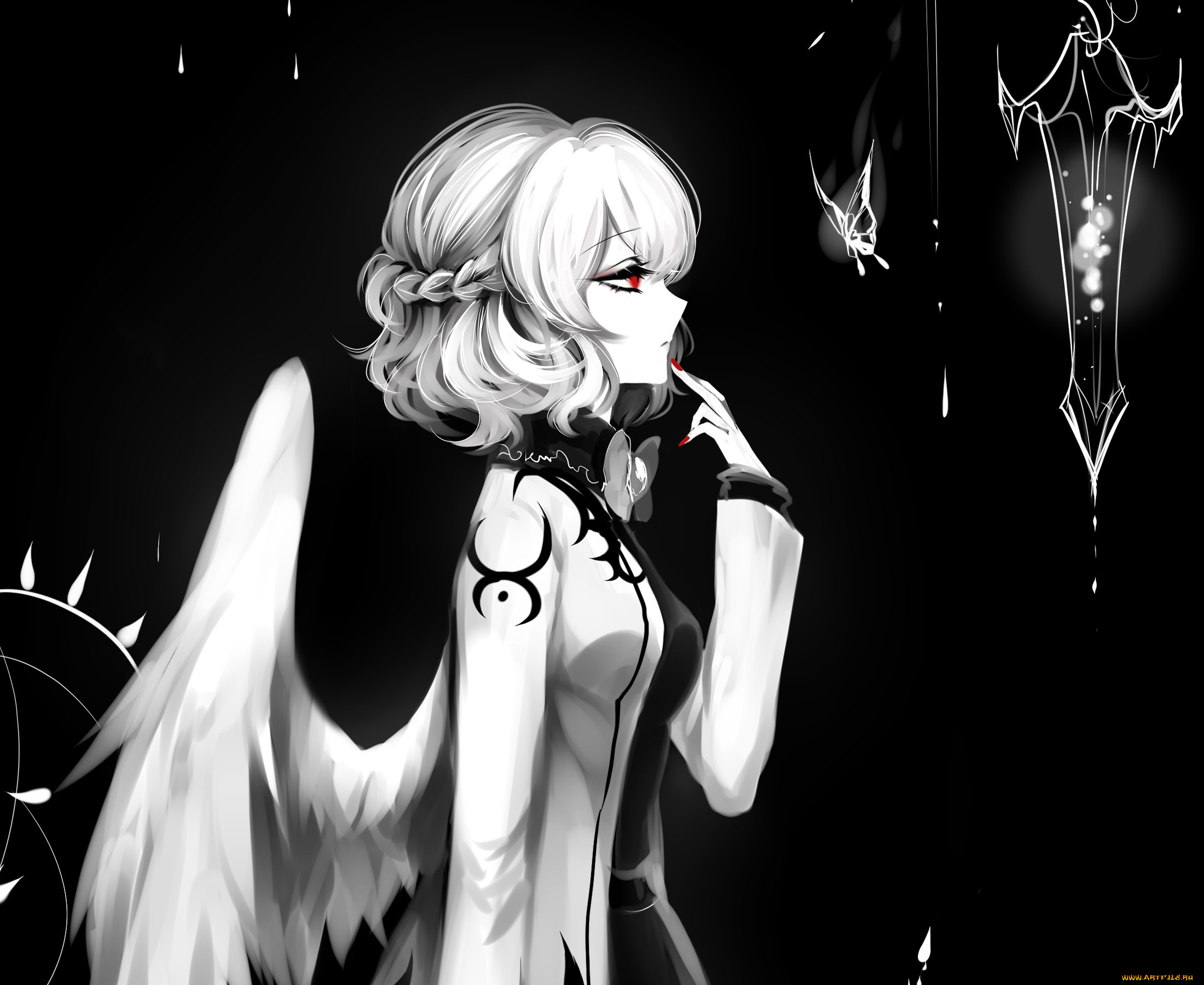 аниме, touhou, девушка