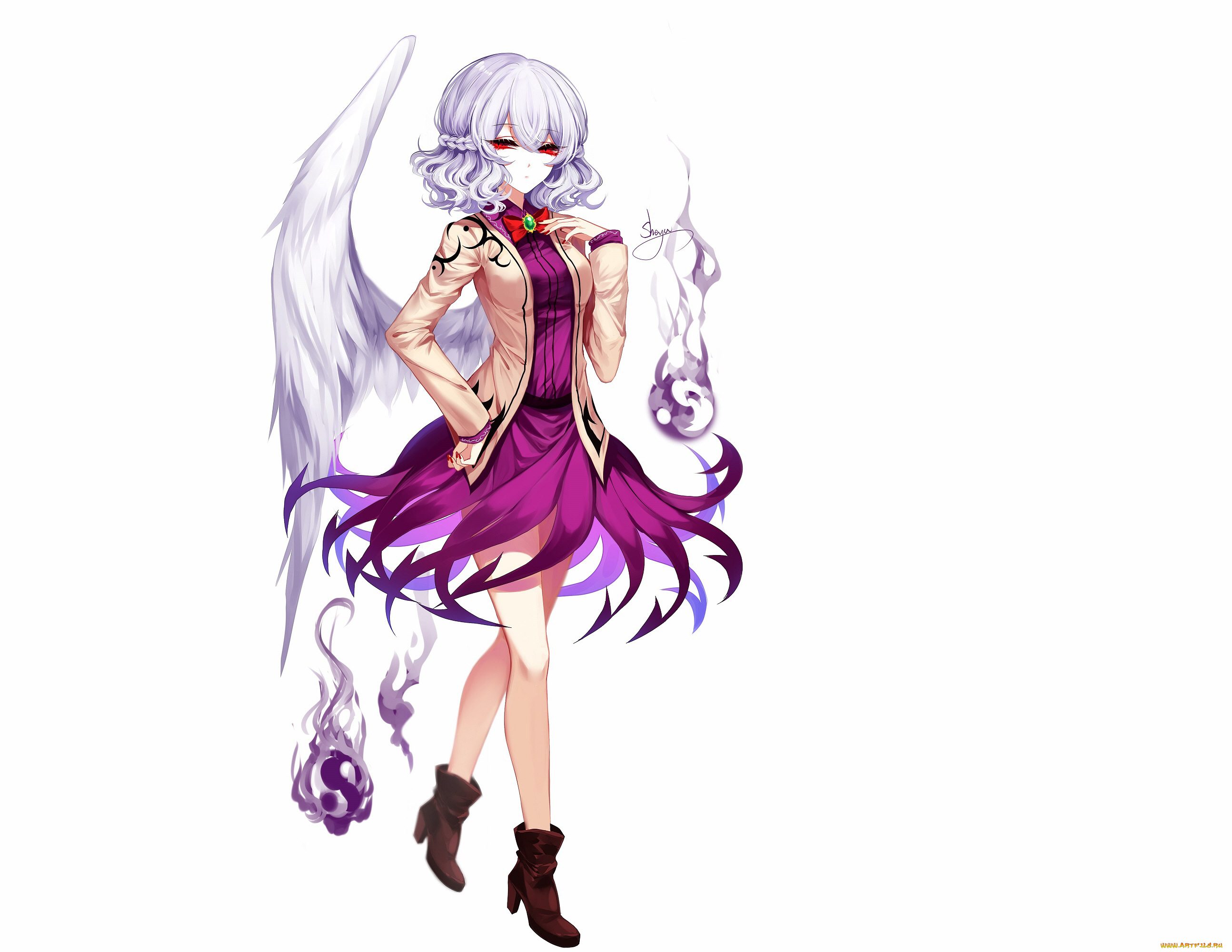 аниме, touhou, девушка