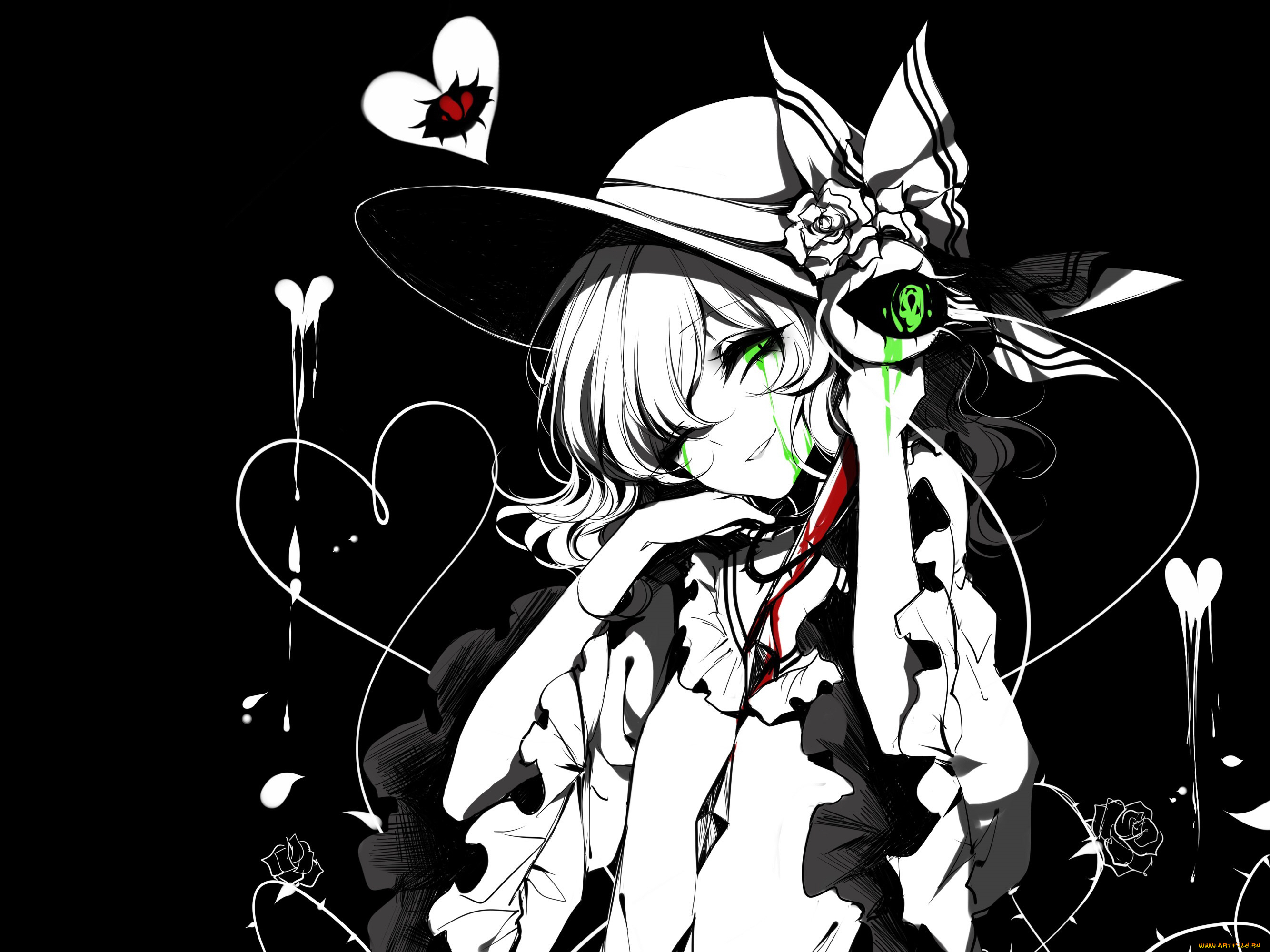 аниме, touhou, девушка