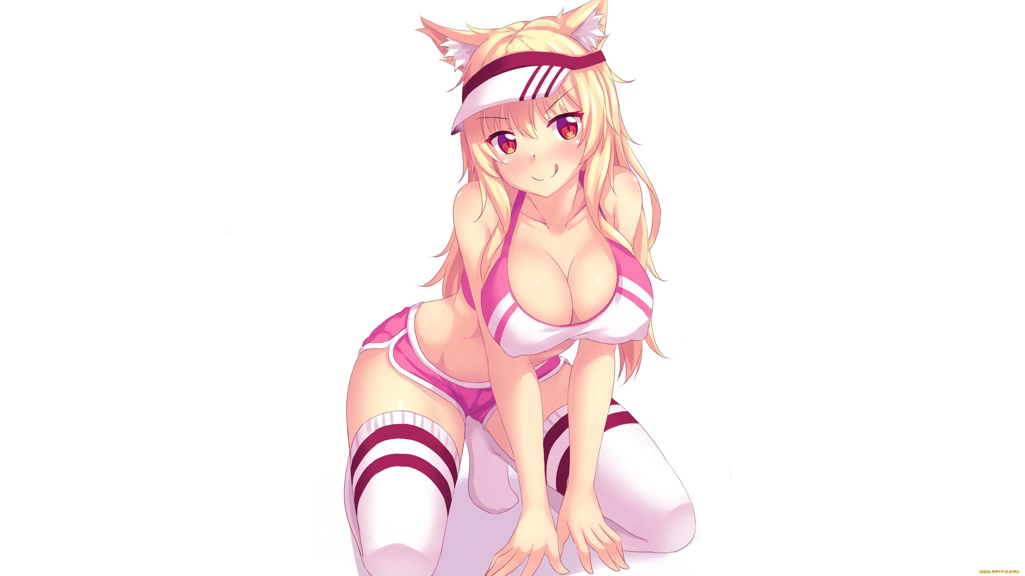 аниме, животные, , существа, фон, взгляд, девушка