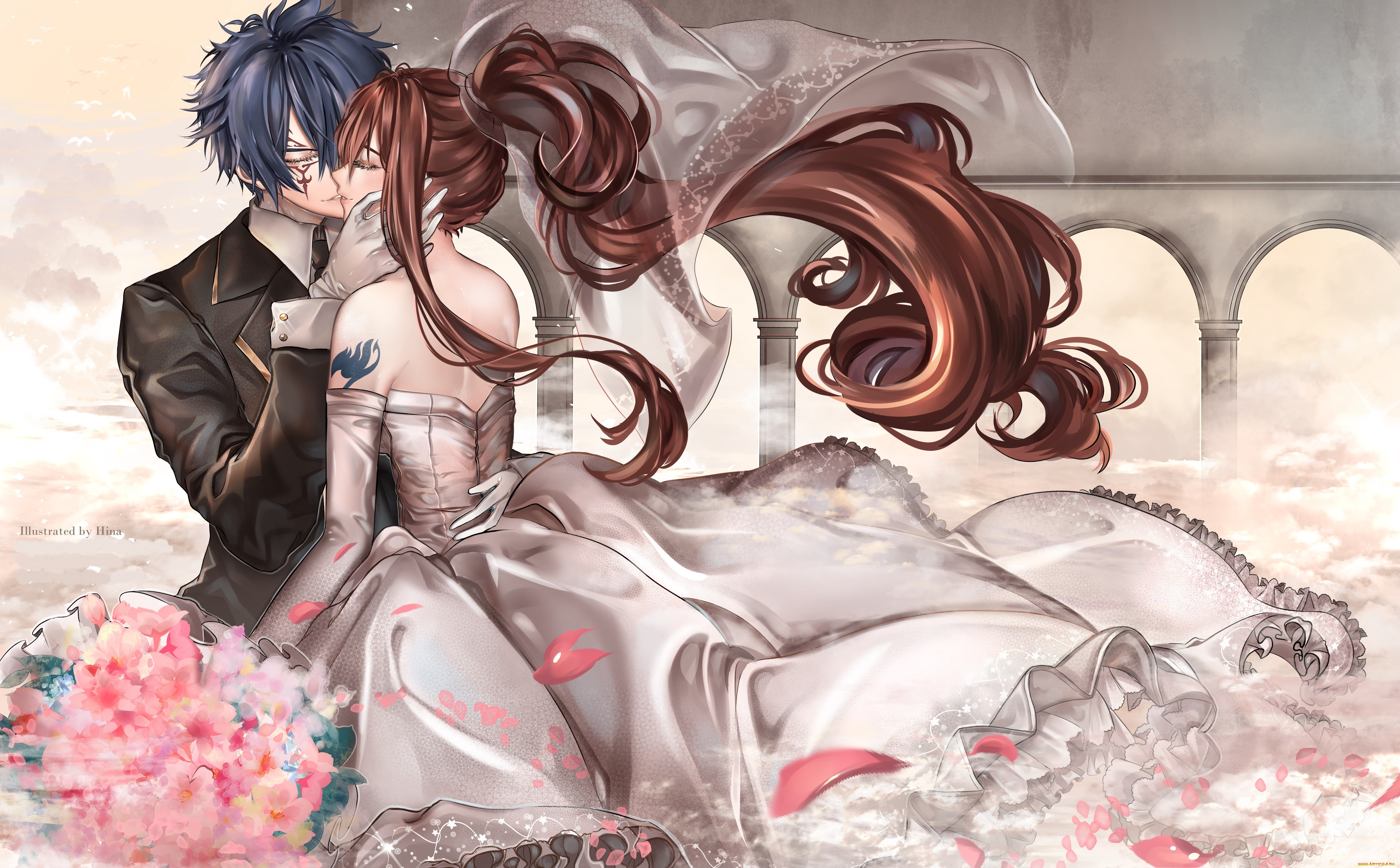 аниме, fairy, tail, хвост, феи