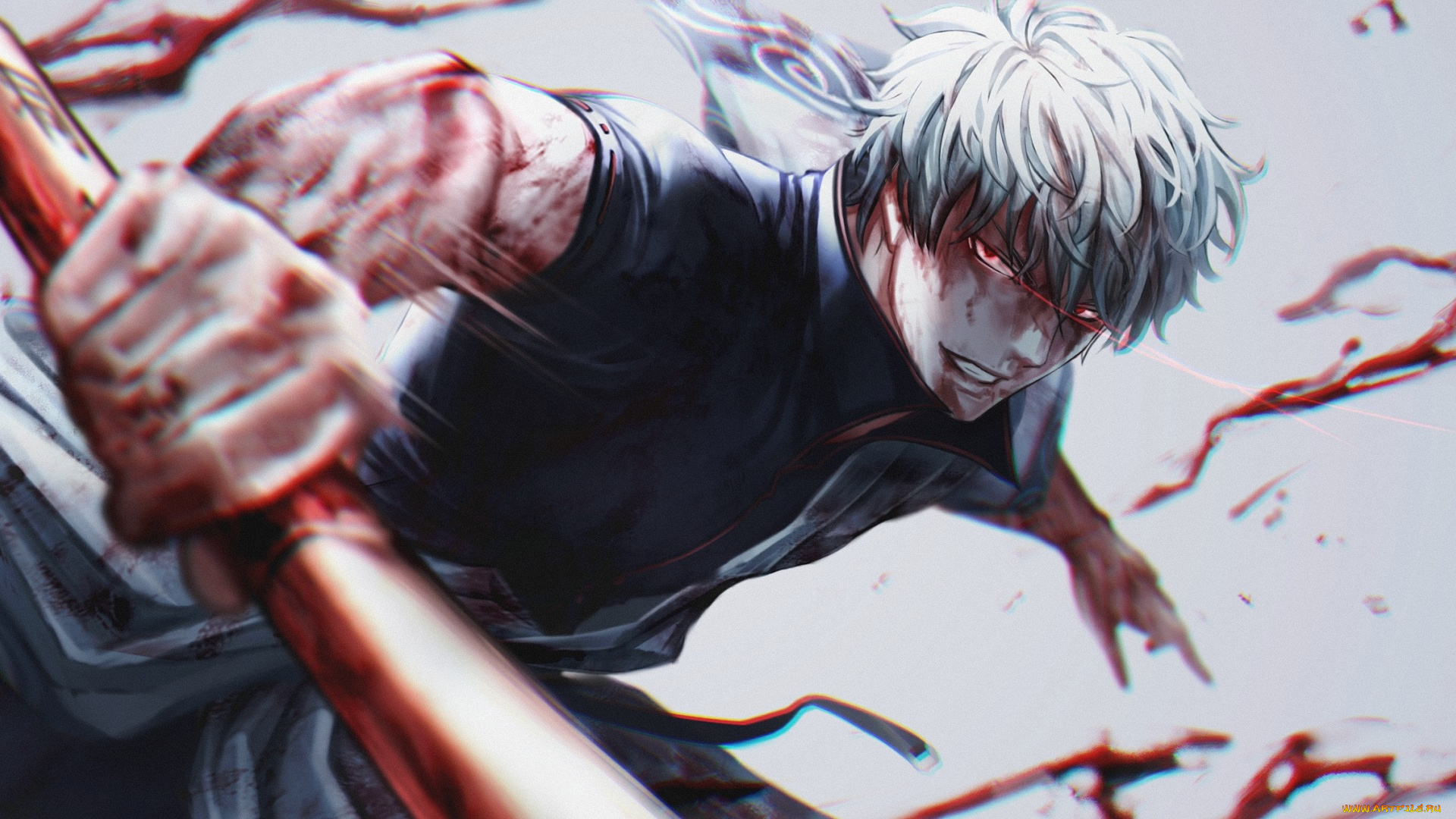аниме, gintama, парень