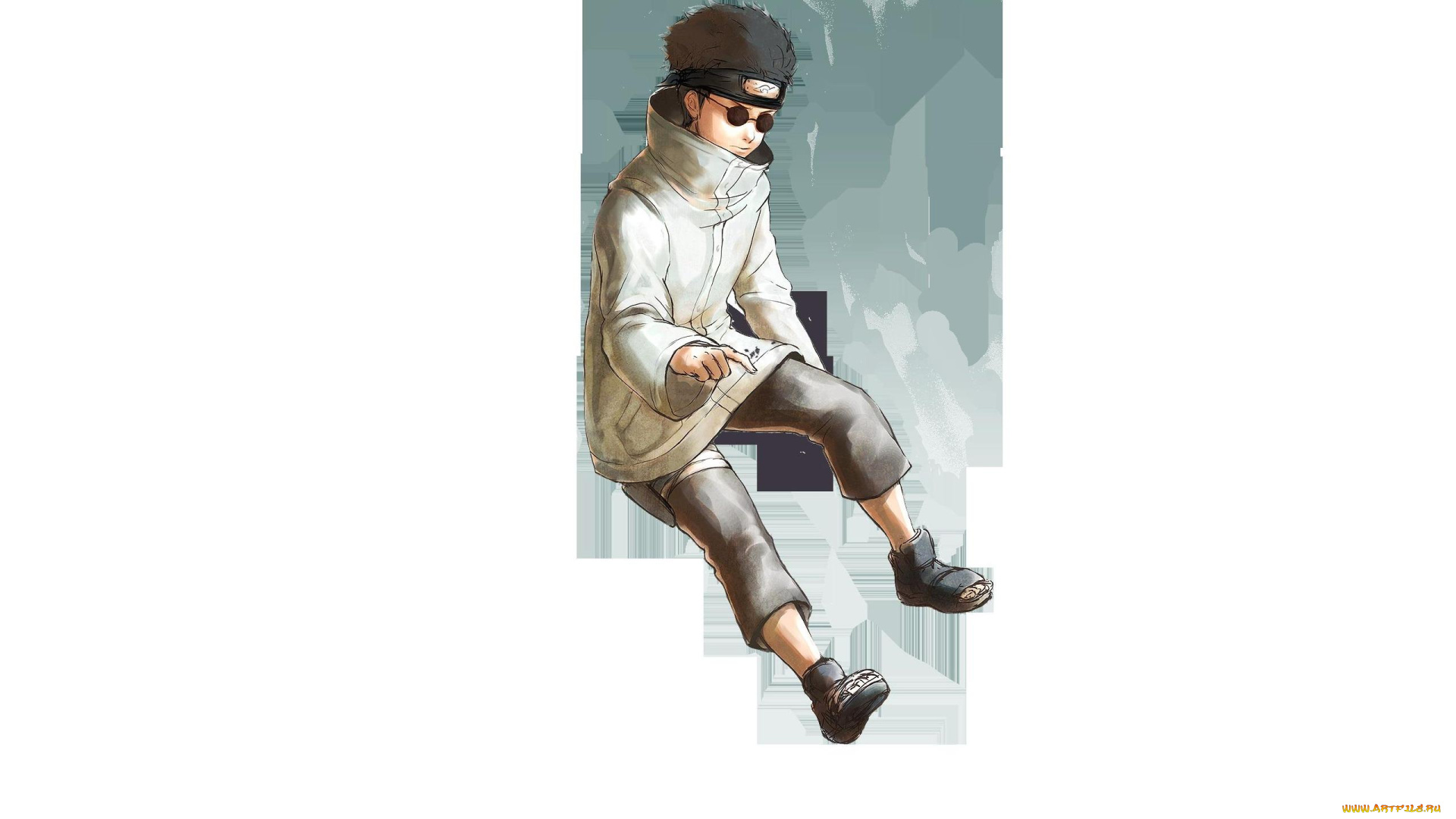 аниме, naruto, шиноби, очки, шино, абураме