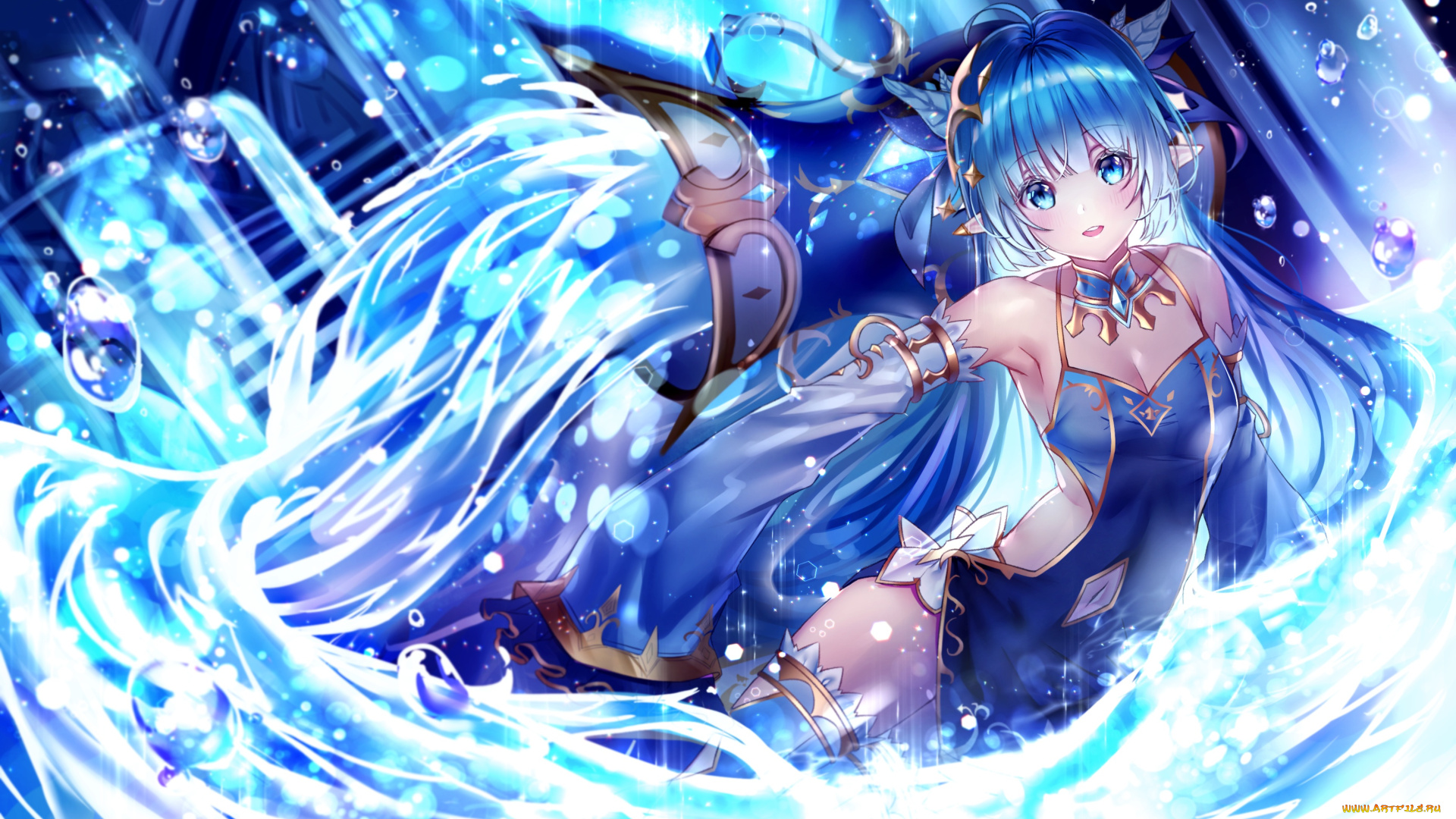 аниме, животные, , существа, девушка