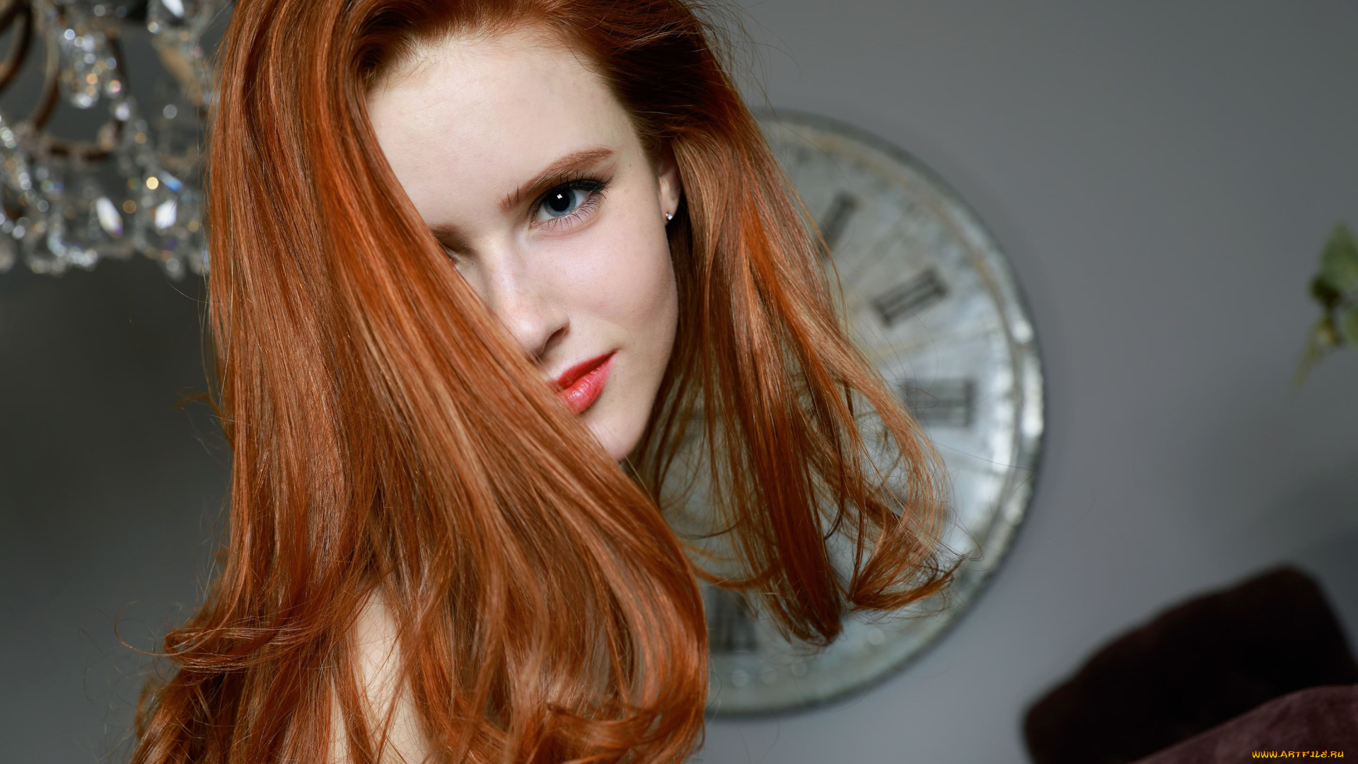 bella, milano, девушки, bella, milano, макияж, поза, взгляд, портрет, девушка, рыжеволосая, красотка, лицо, модель