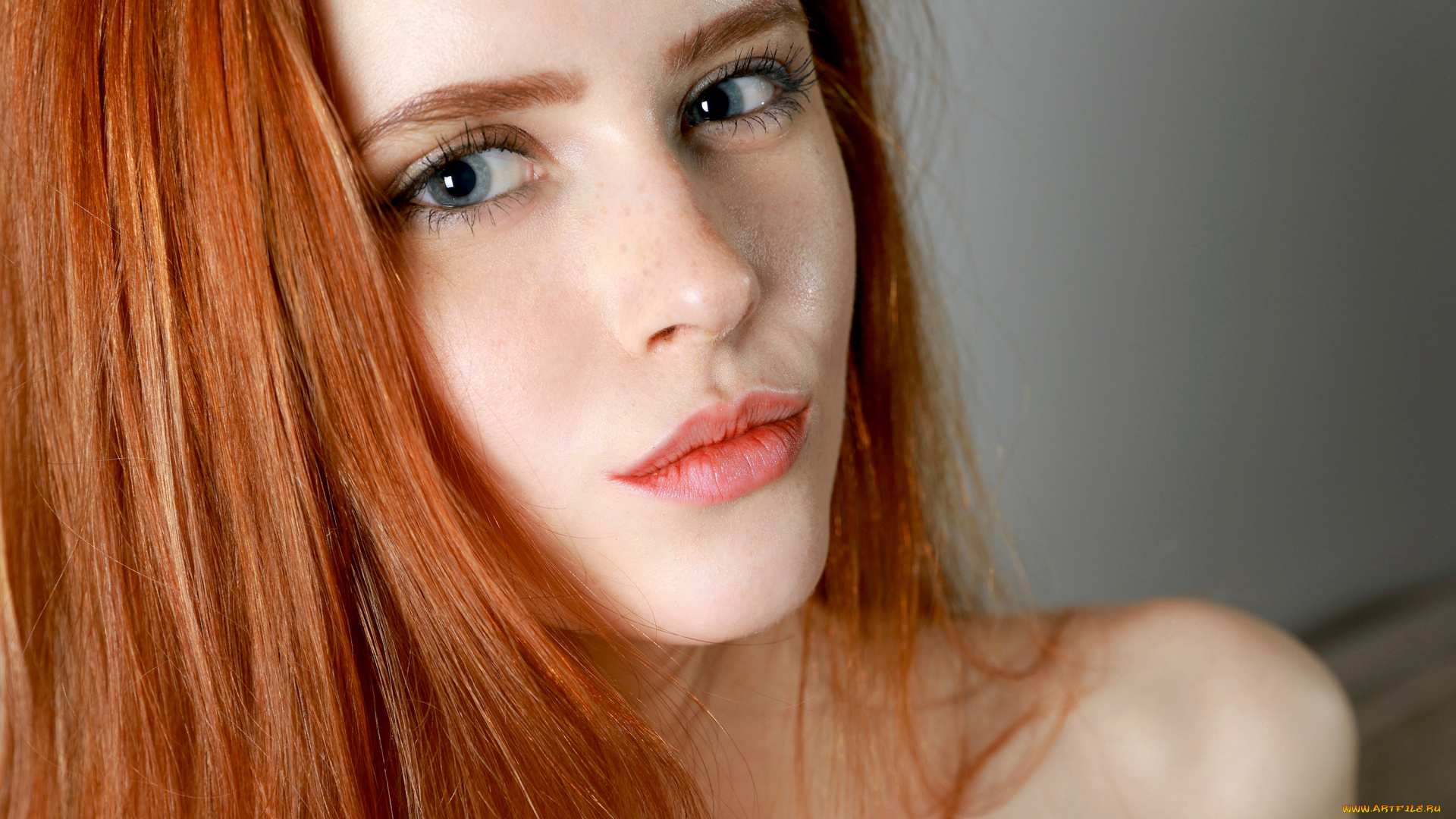 bella, milano, девушки, макияж, поза, взгляд, портрет, лицо, красотка, рыжеволосая, модель, девушка, bella, milano