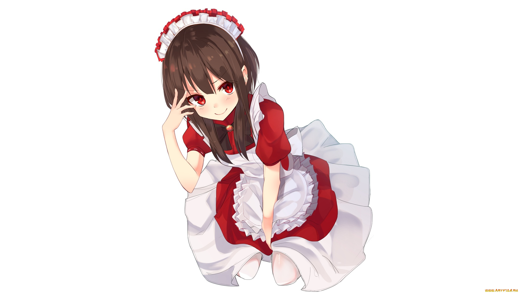 аниме, unknown, , другое, , фон, взгляд, девушка