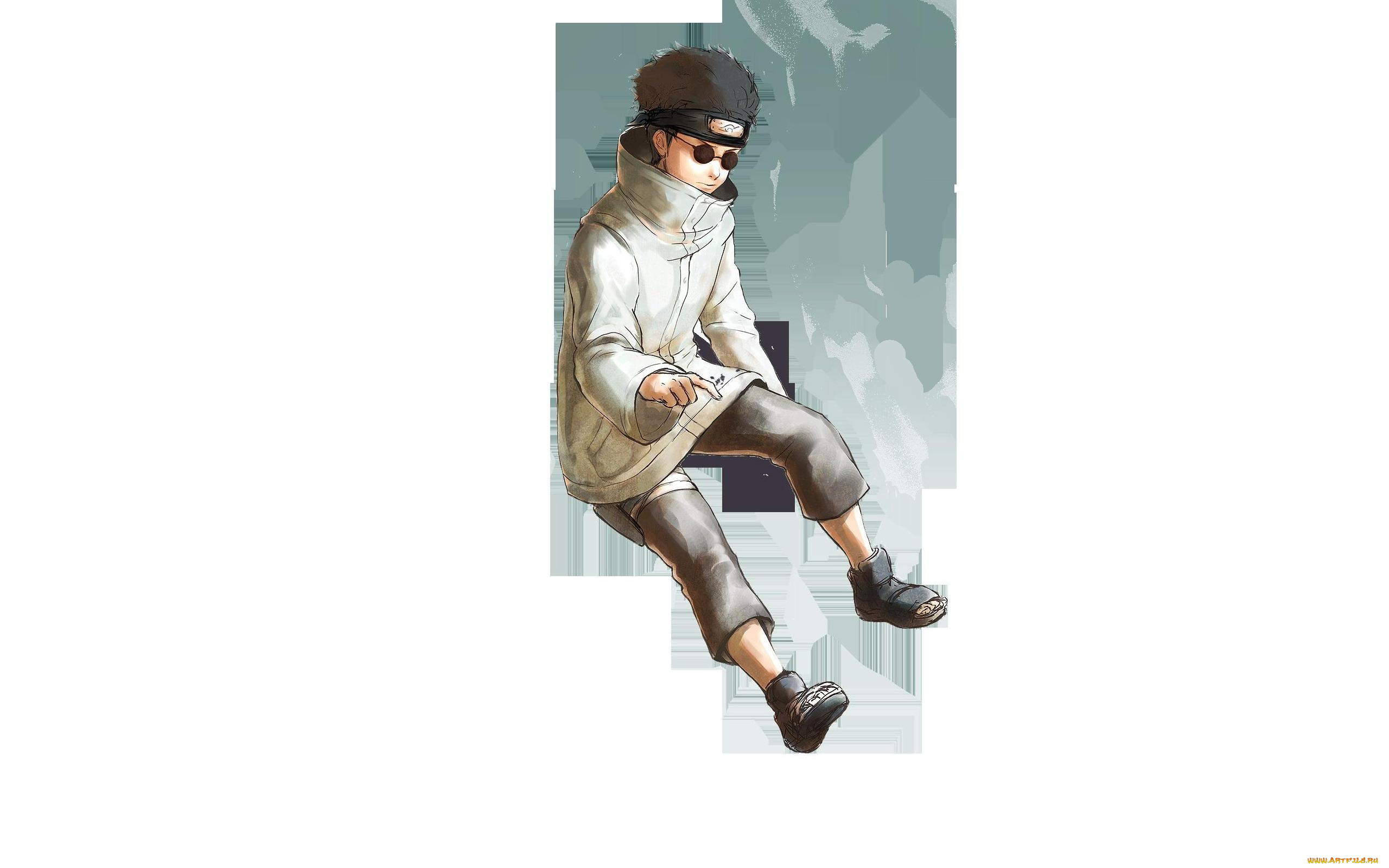 аниме, naruto, шиноби, очки, шино, абураме