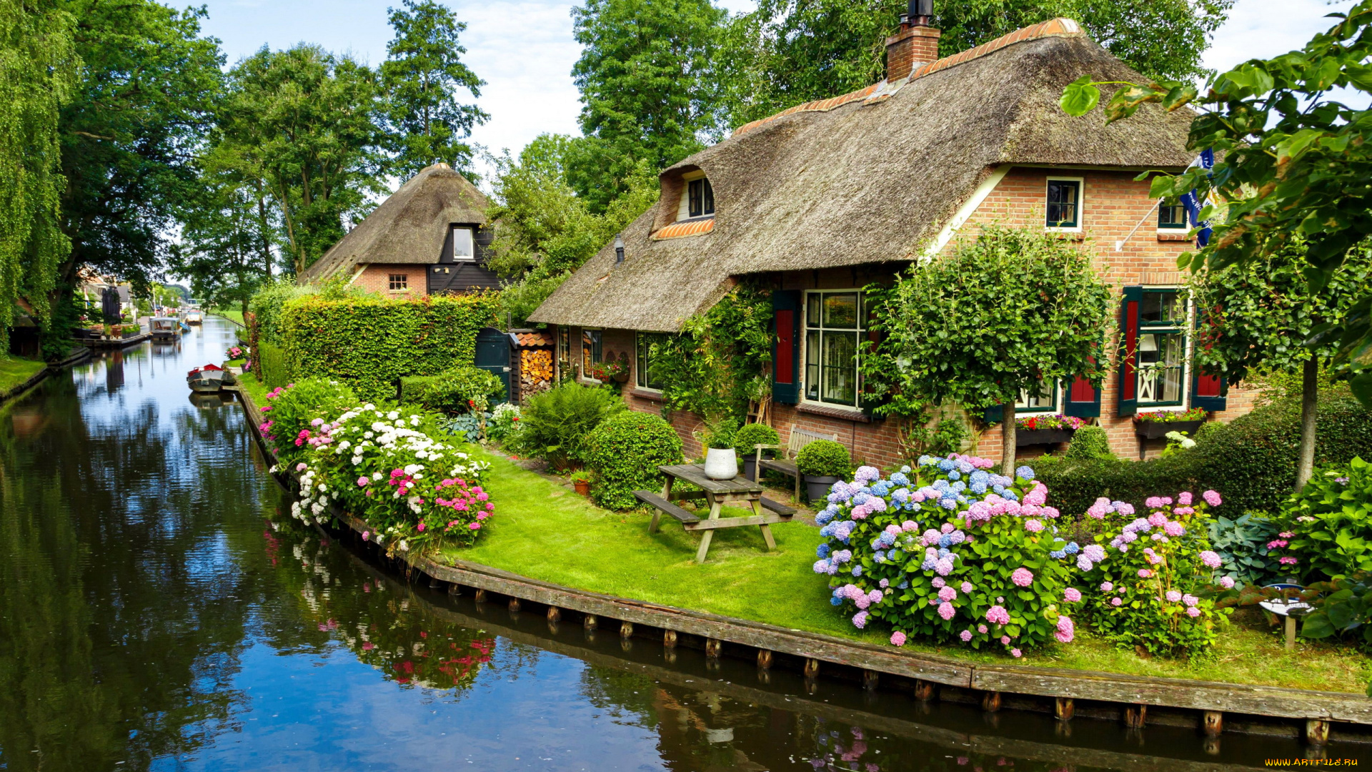 giethoorn, netherlands, города, -, здания, , дома