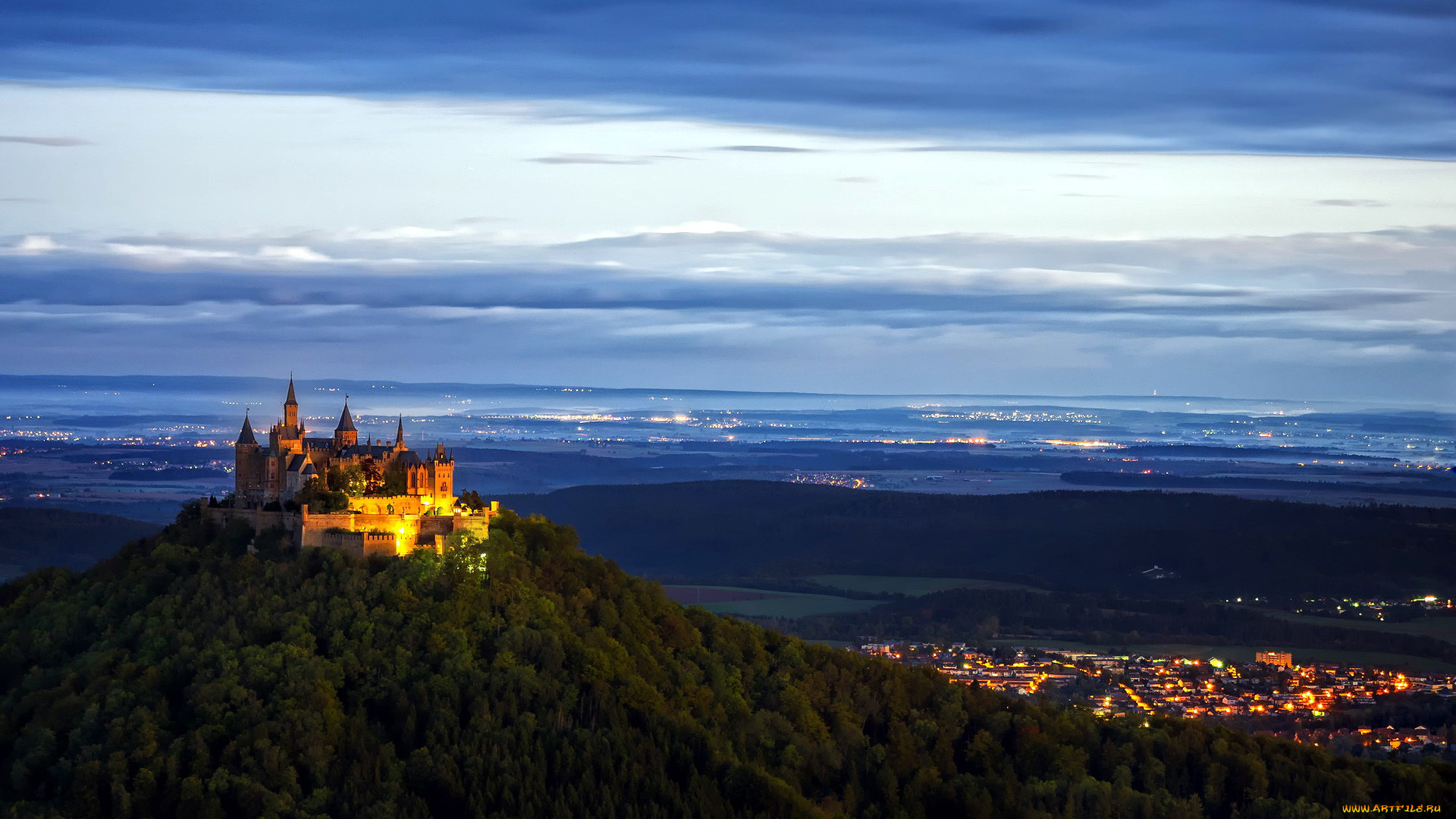 hohenzollern, castle, города, замки, германии, hohenzollern, castle