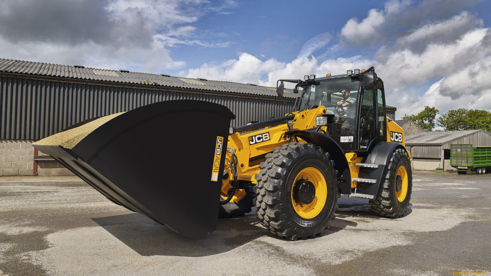 техника, фронтальные, погрузчики, jcb