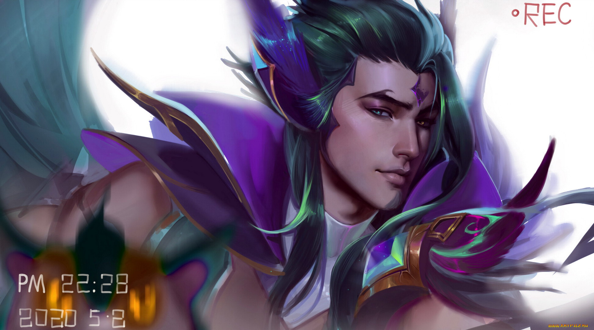 видео, игры, league, of, legends, ракан, лицо