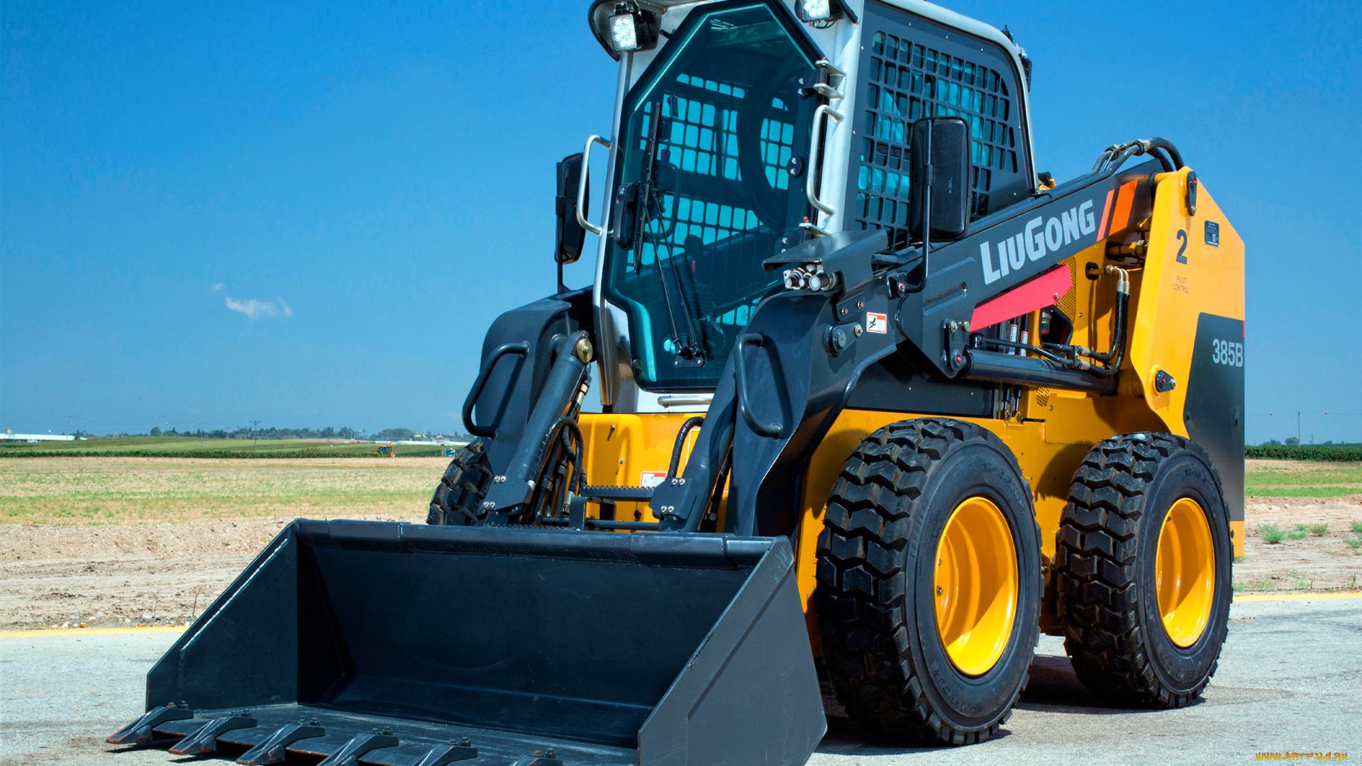 техника, строительная, техника, liugong, clg, 385b, мини-погрузчики, погрузчики, 2021, года, строительная, погрузчик, в, карьере, спецтехника, hdr