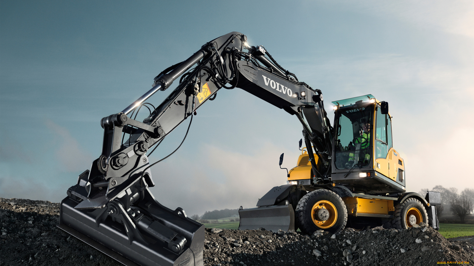 техника, строительная, техника, volvo