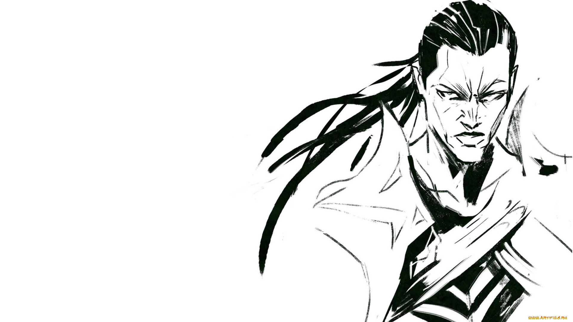 видео, игры, league, of, legends, лицо, взгляд, lucian