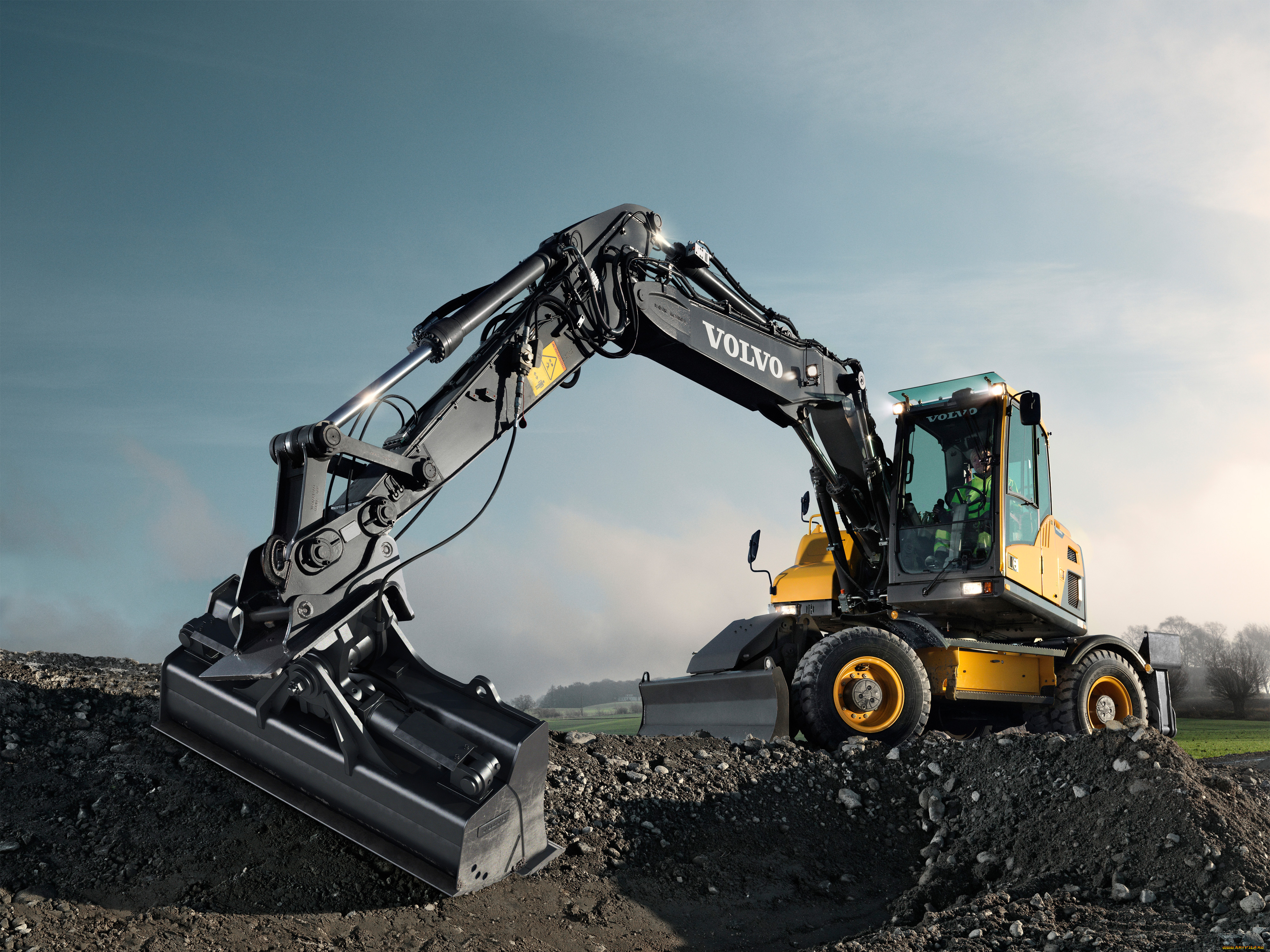 техника, строительная, техника, volvo