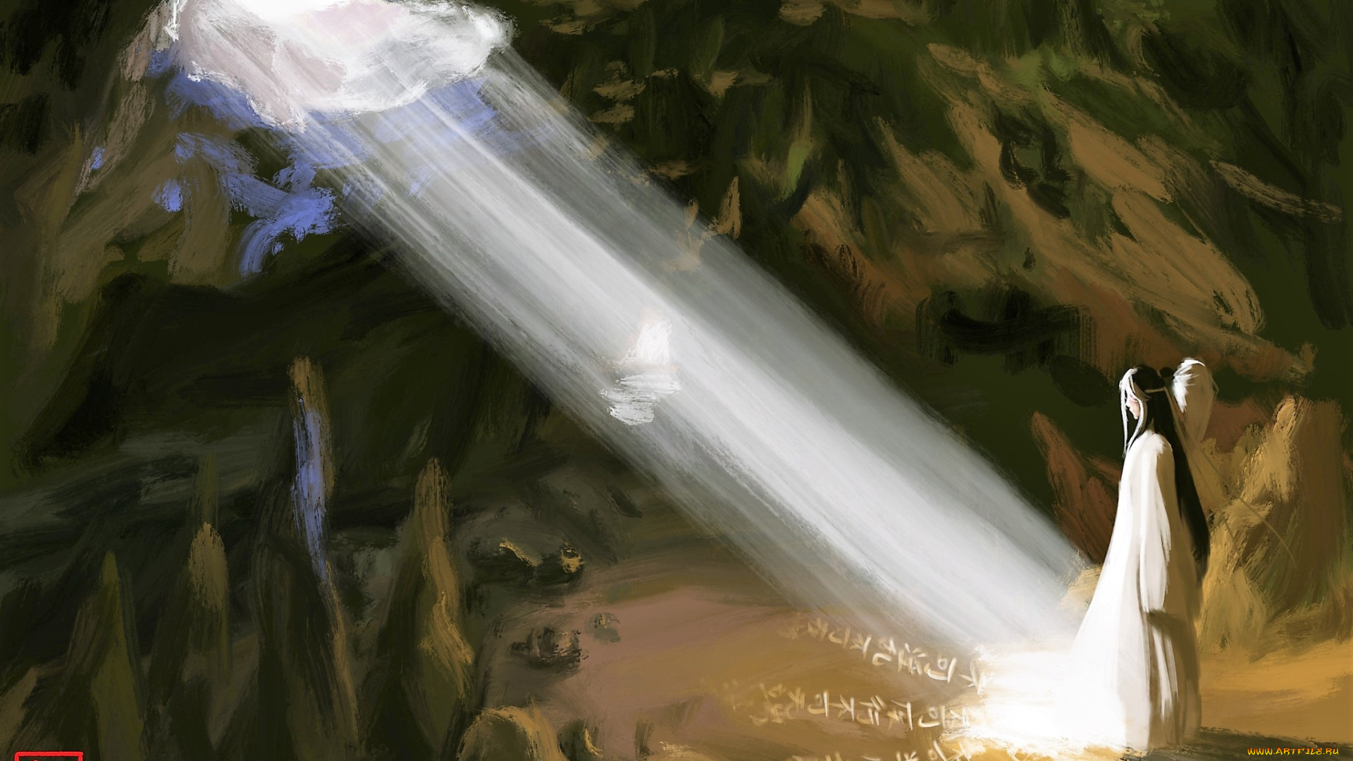 аниме, mo, dao, zu, shi, лань, ванцзи, луч, пещера