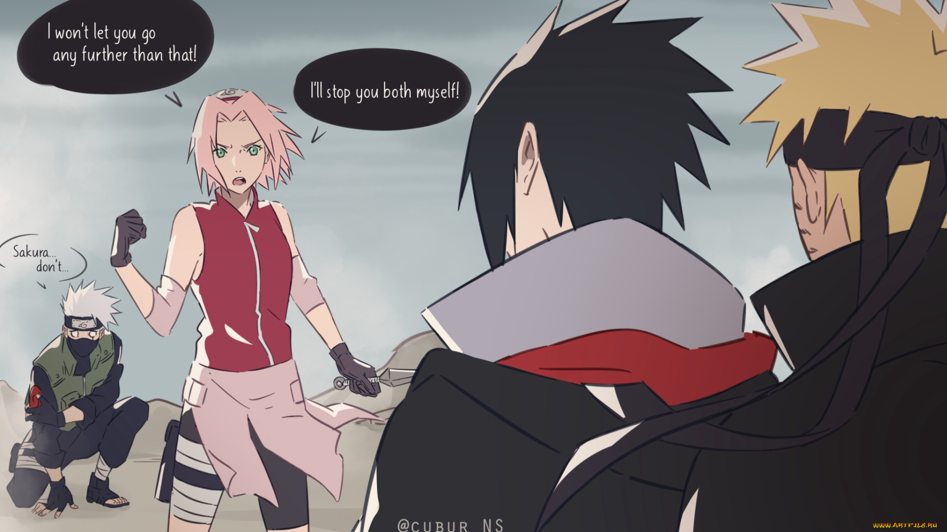 аниме, naruto, сакура, узумаки, наруто, учиха, саске, какаши