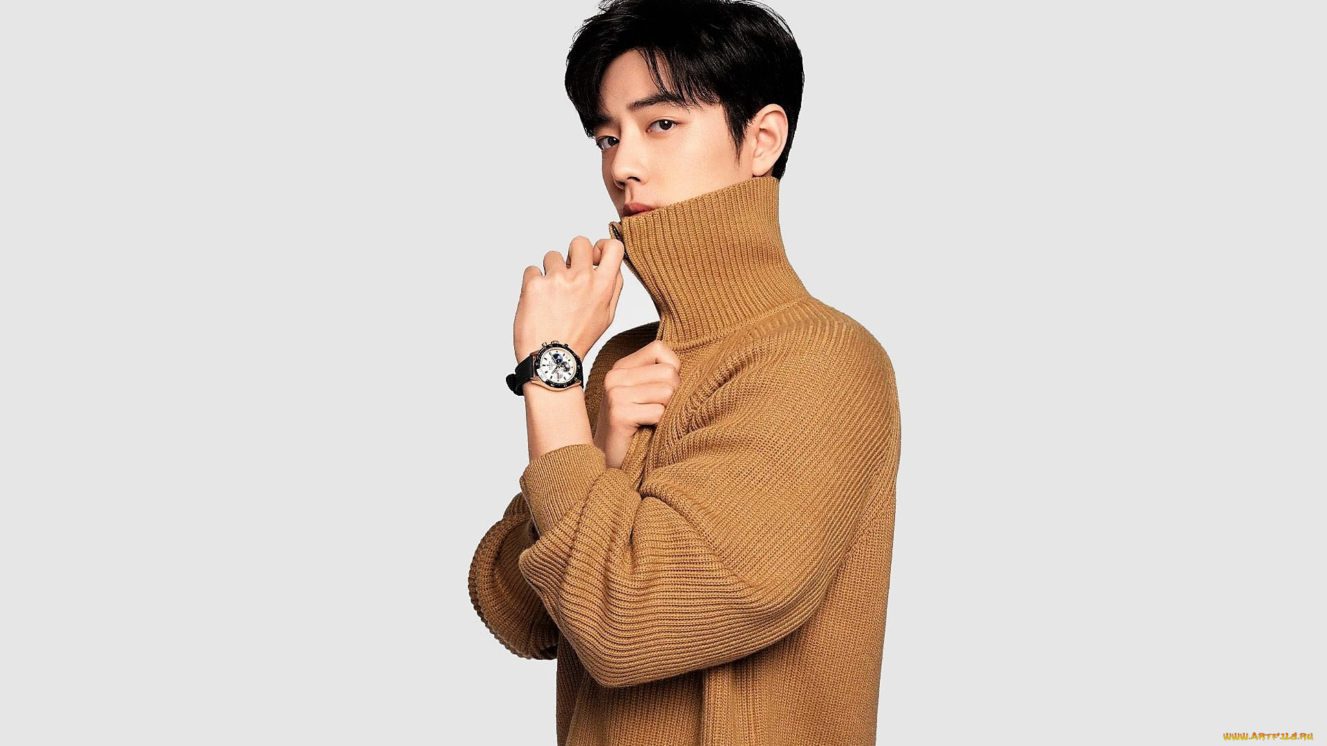 мужчины, xiao, zhan, актер, свитер, часы