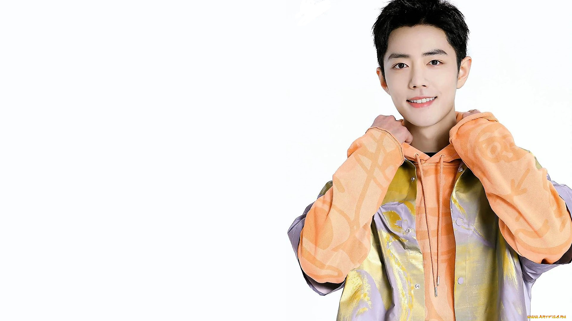 мужчины, xiao, zhan, актер, толстовка